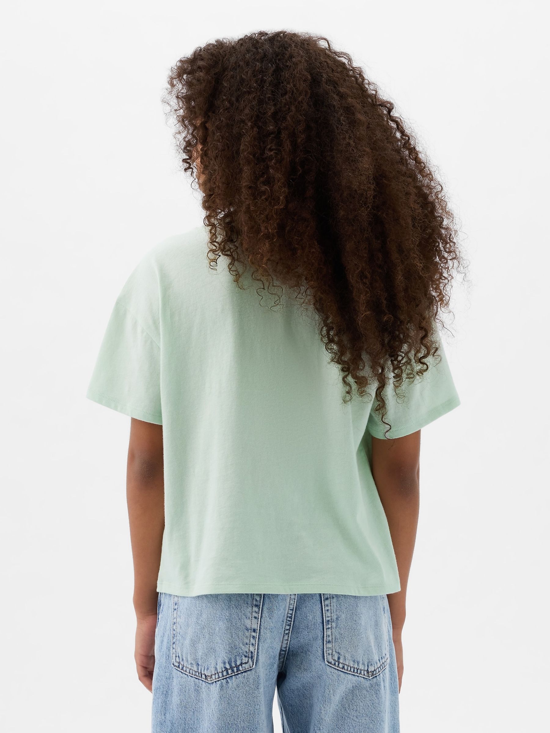 Green Sequin Graphic Short Sleeve Crew Neck T-Shirt (4-13yrs) - Image 2 of 3