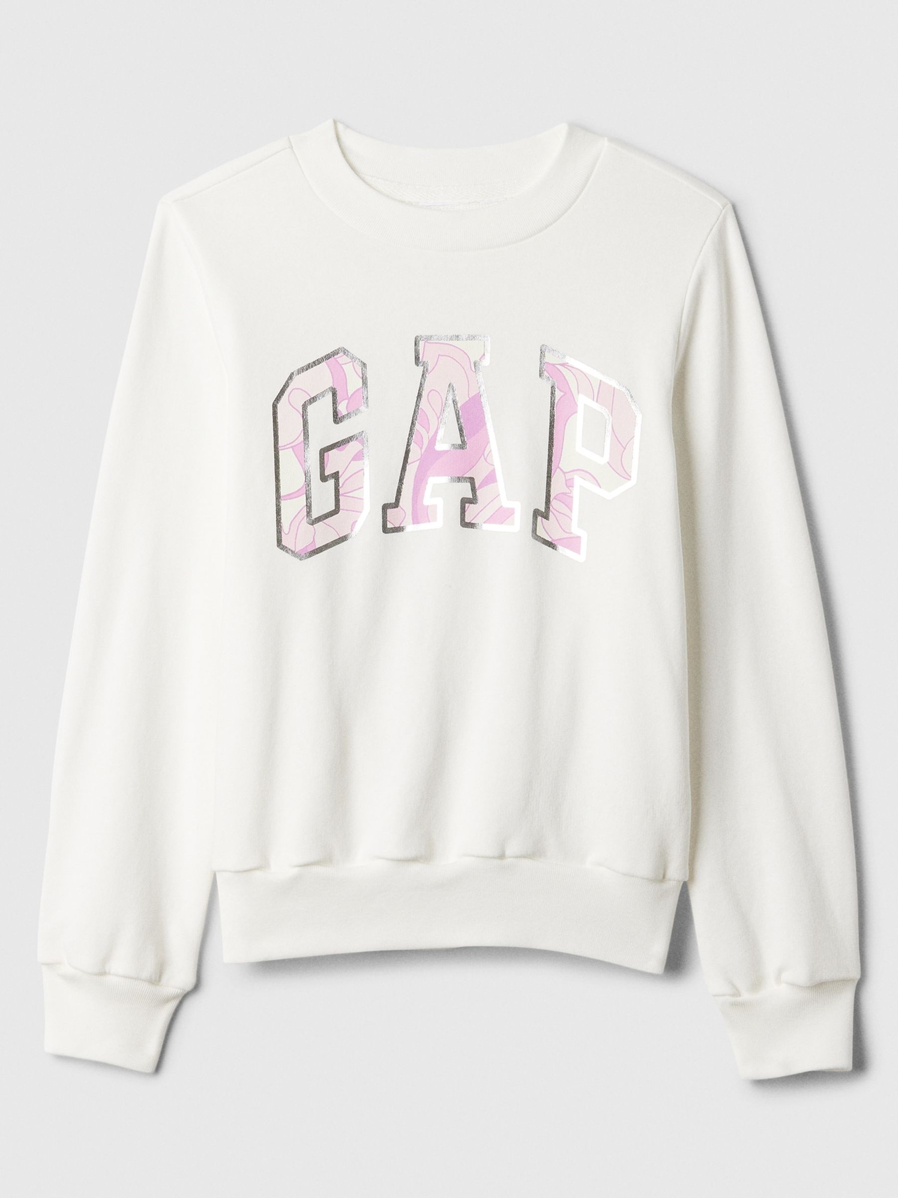 White Logo Sweatshirt (4-13yrs) - Image 1 of 1