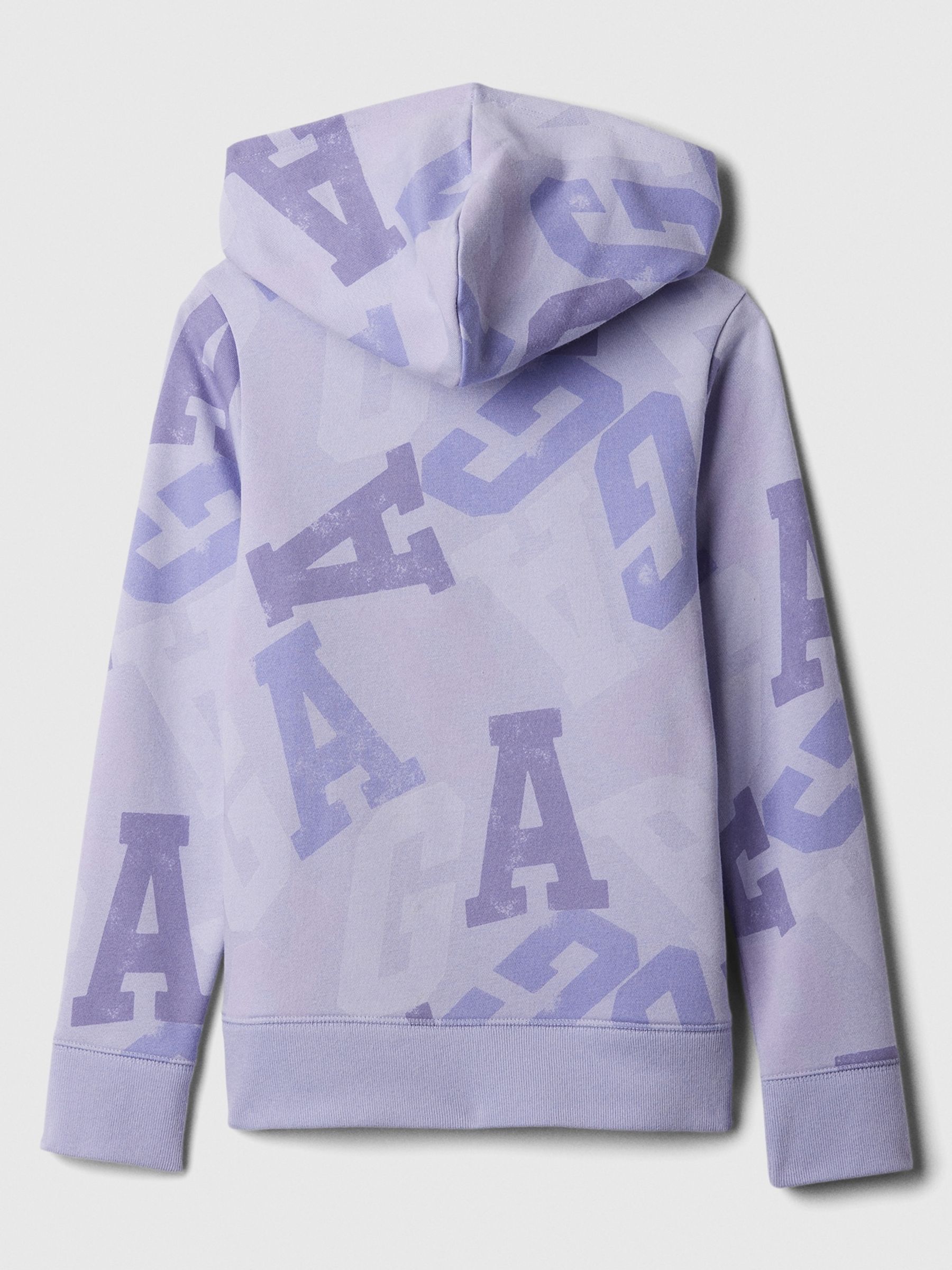 Purple Logo Graphic Print Hoodie (4-13yrs) - Image 2 of 2