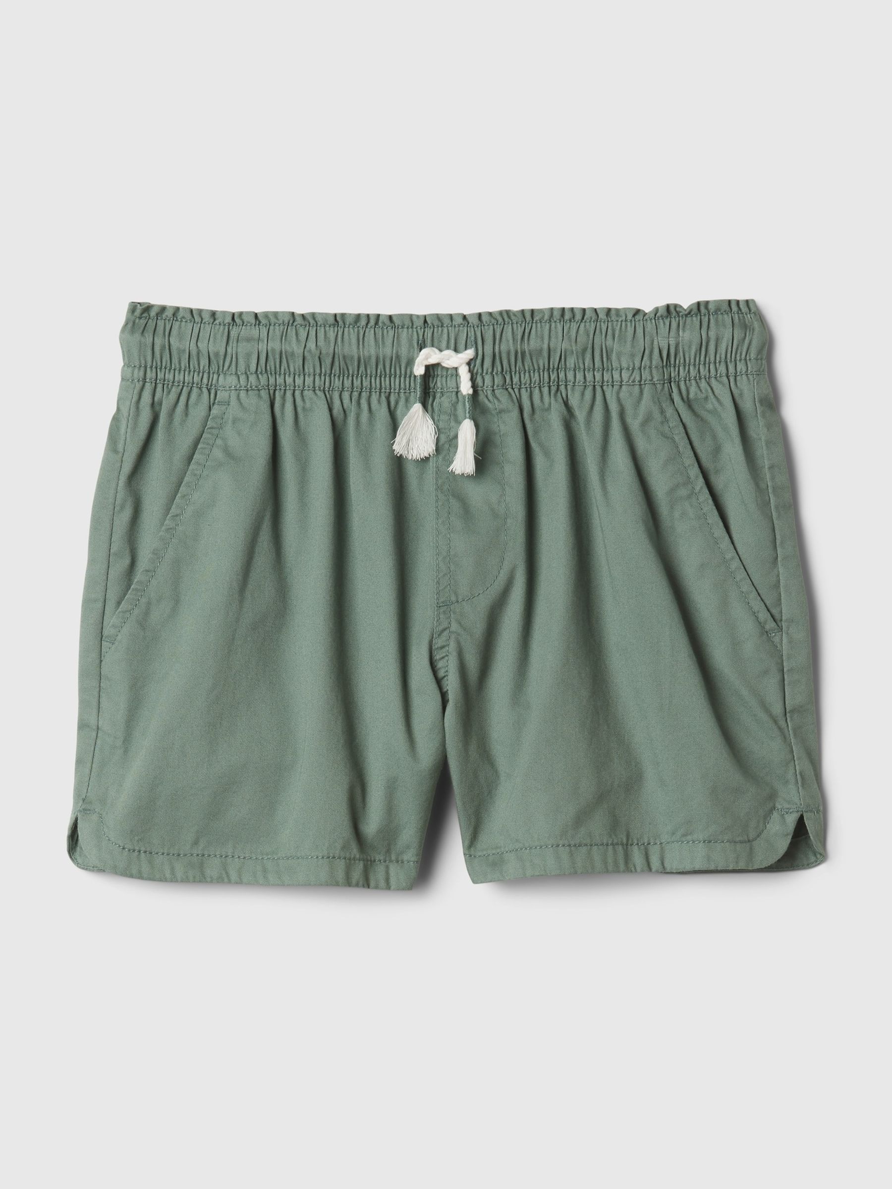 Green Cotton Easy Pull On Shorts (4-13yrs) - Image 5 of 6
