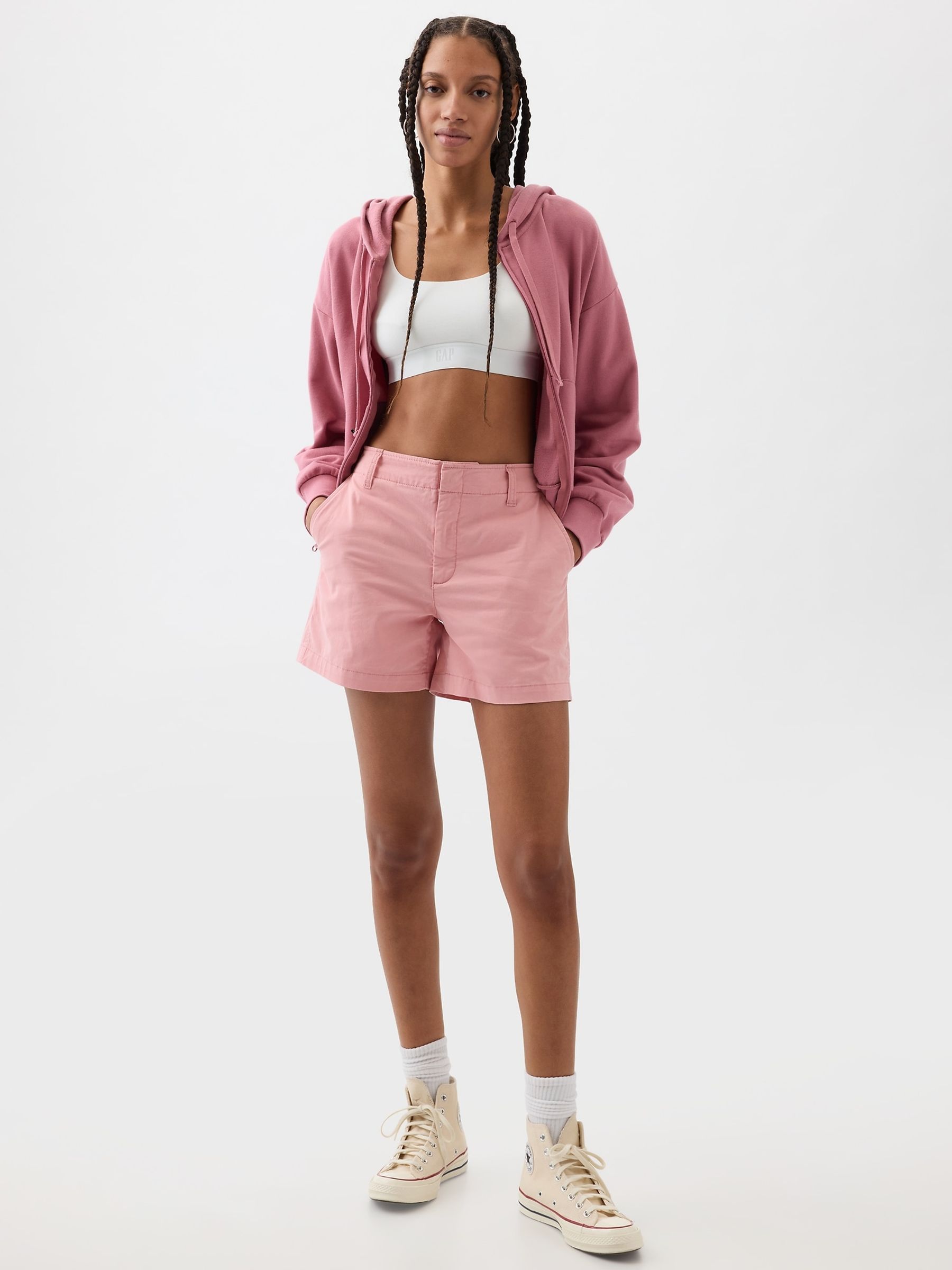 Pink 4" Chino Shorts - Image 1 of 1