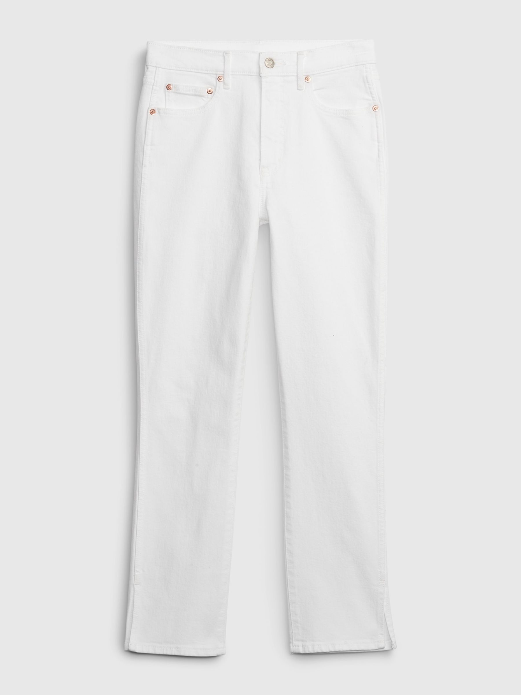 White Vintage Slim Stretch High Waisted Jeans - Image 6 of 7