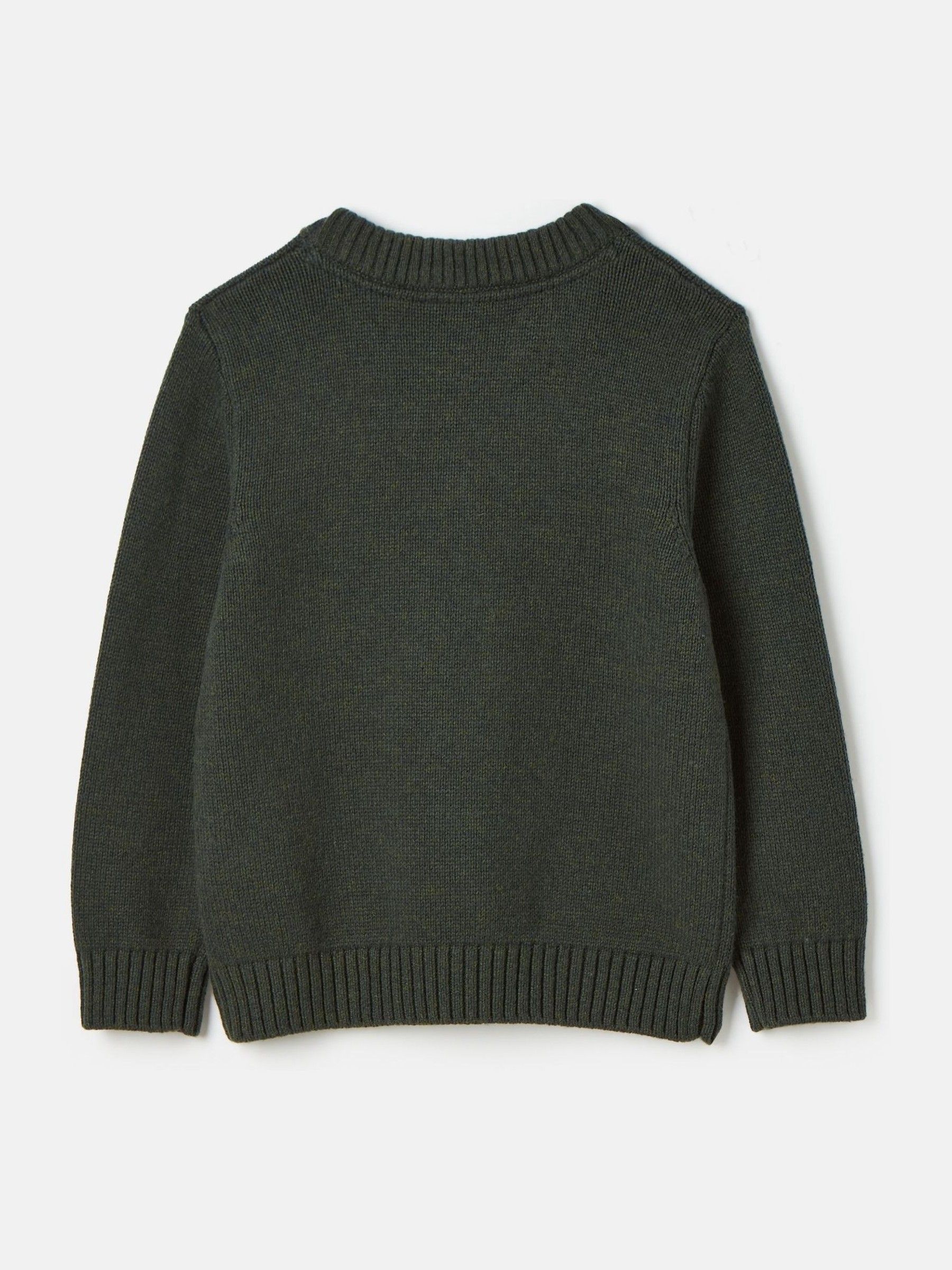 Kids' Jonty Green Intarsia Fox Artwork Jumper - Image 2 of 5
