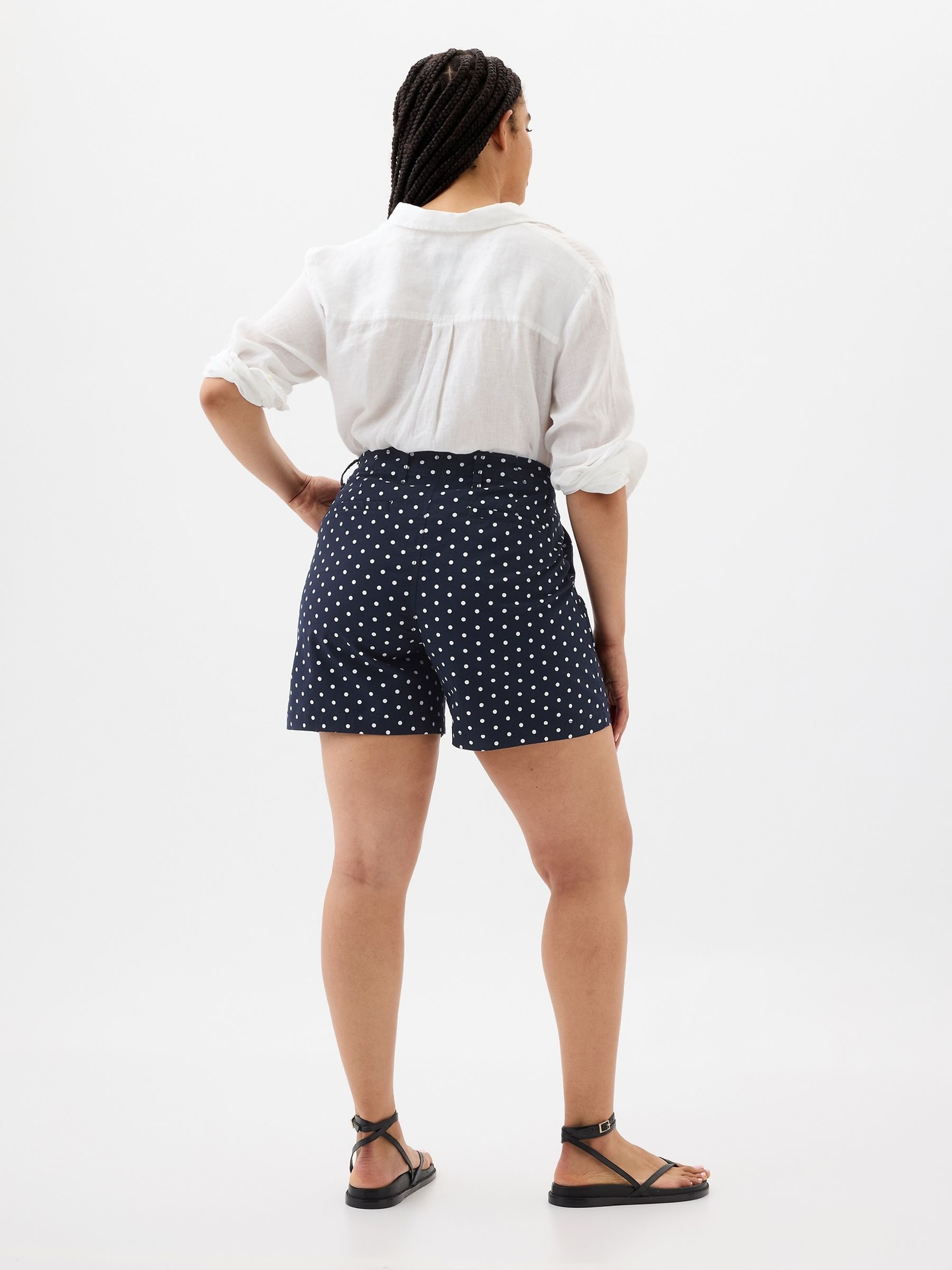 Black Dot 4" Chino Shorts - Image 2 of 4