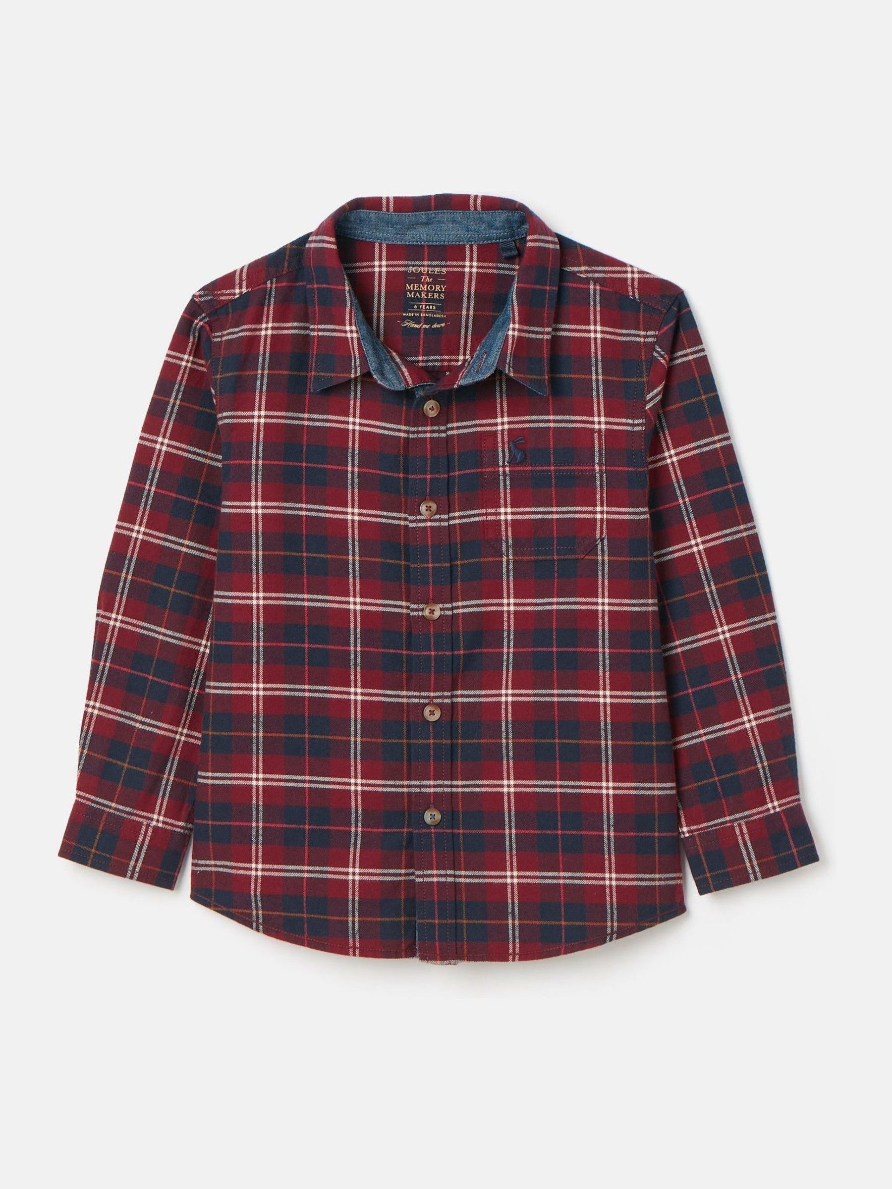 Boys' Buchanan Red Checked Shirt - Image 1 of 4