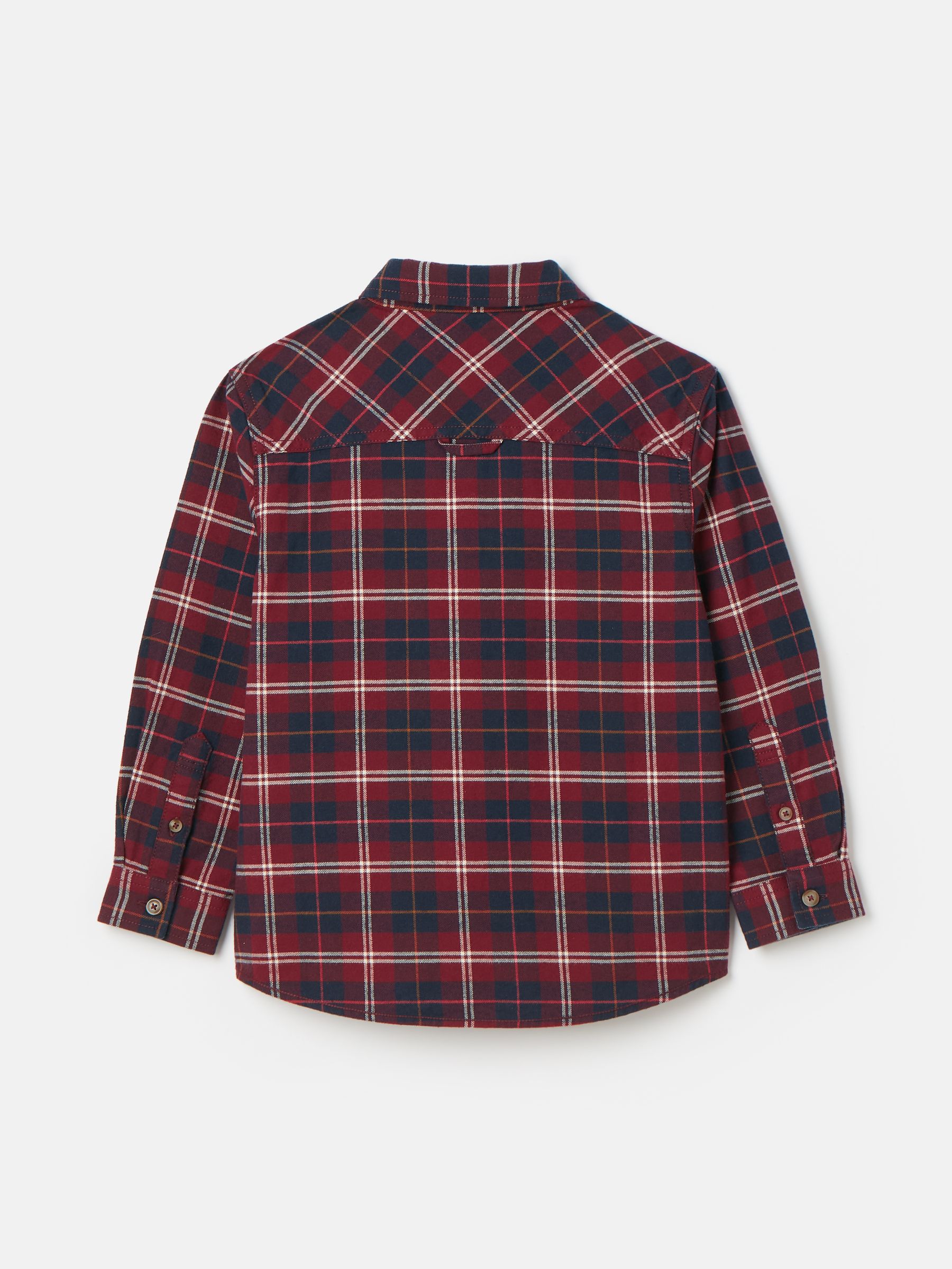 Boys' Buchanan Red Checked Shirt - Image 5 of 5 Boys' Buchanan Red Checked Shirt - Image 5 of 5