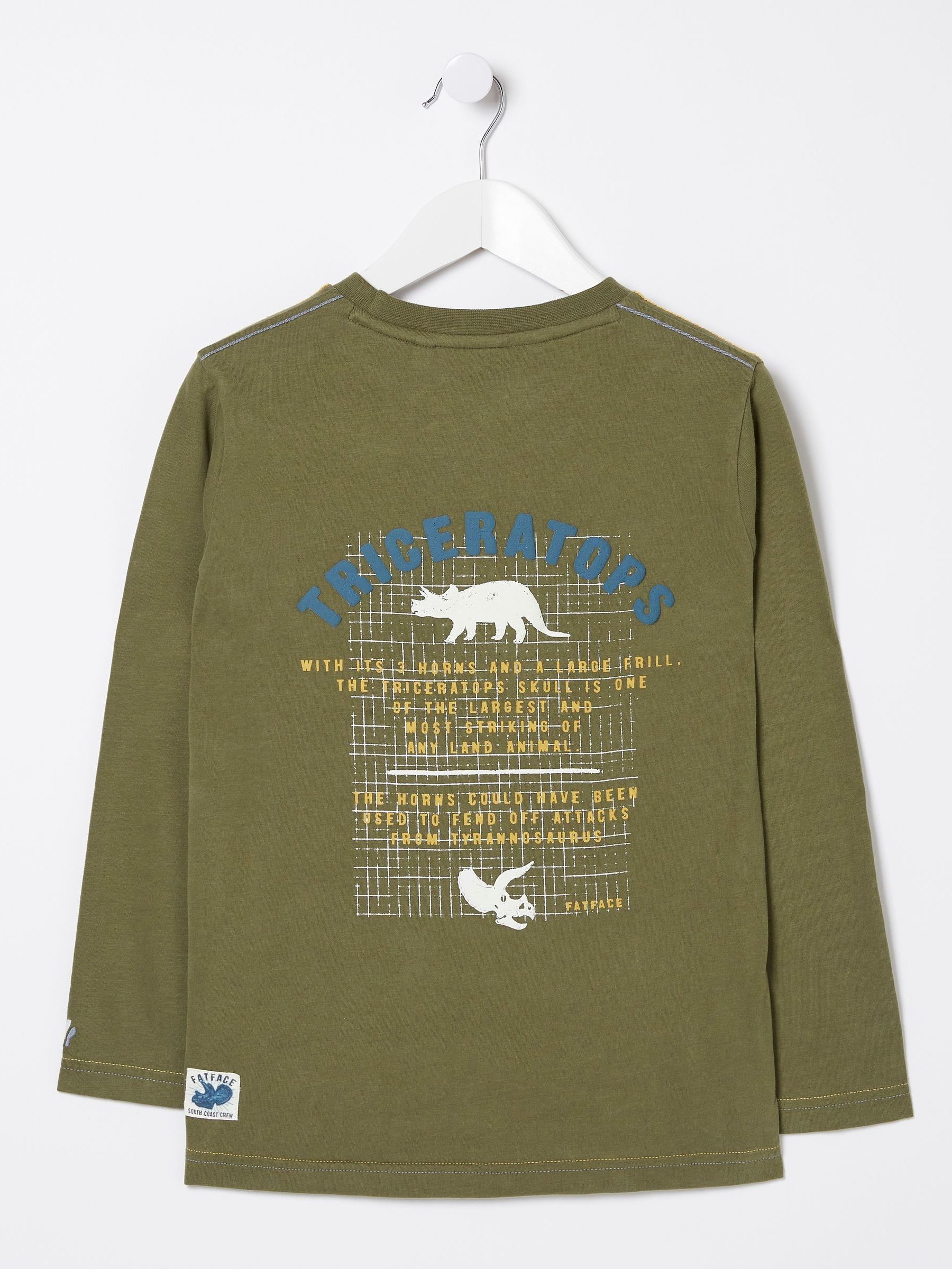 Green Triceratops Jersey T-Shirt - Image 4 of 5