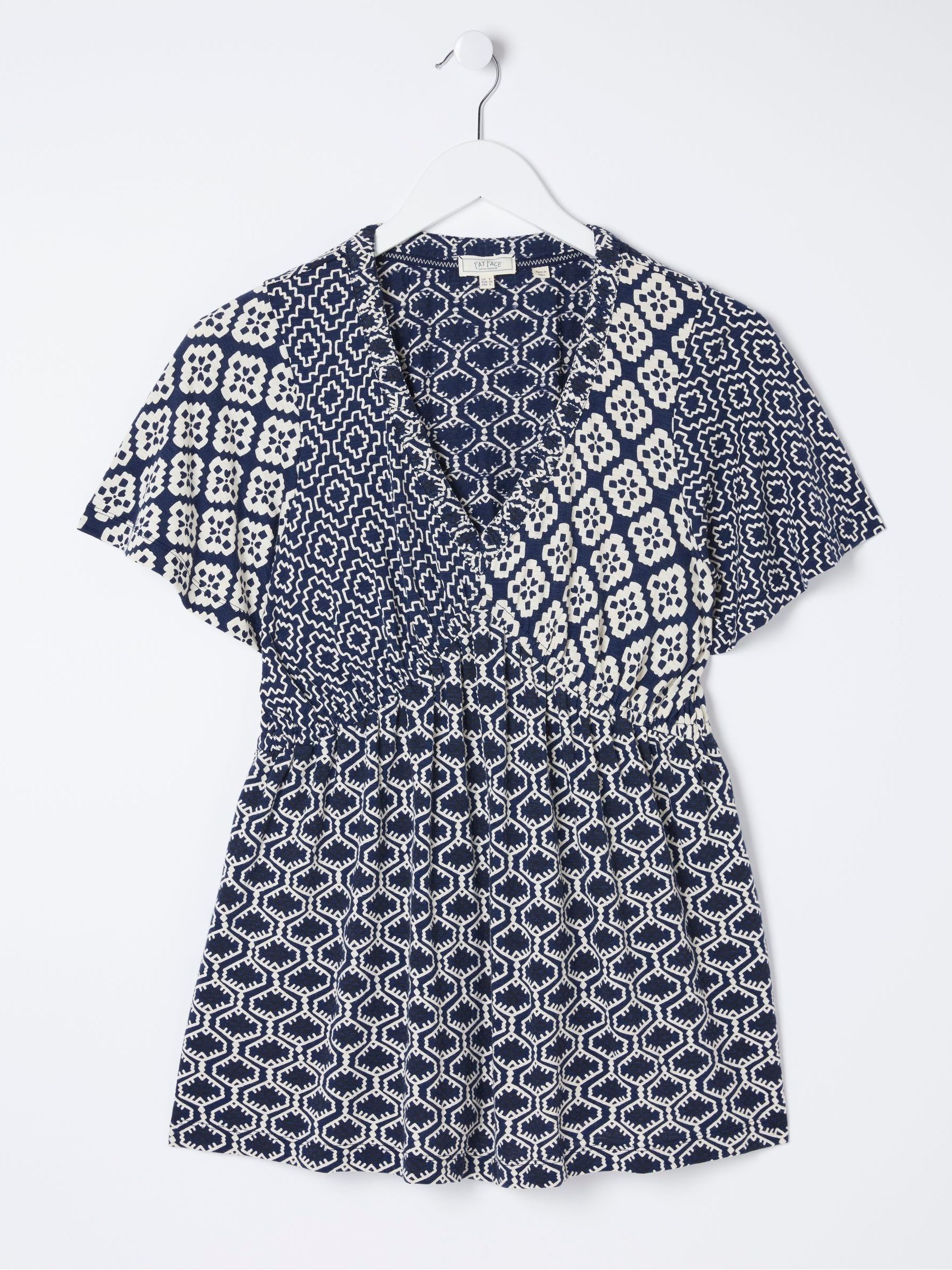Blue Frankie Patchwork Geo Blouses - Image 4 of 5