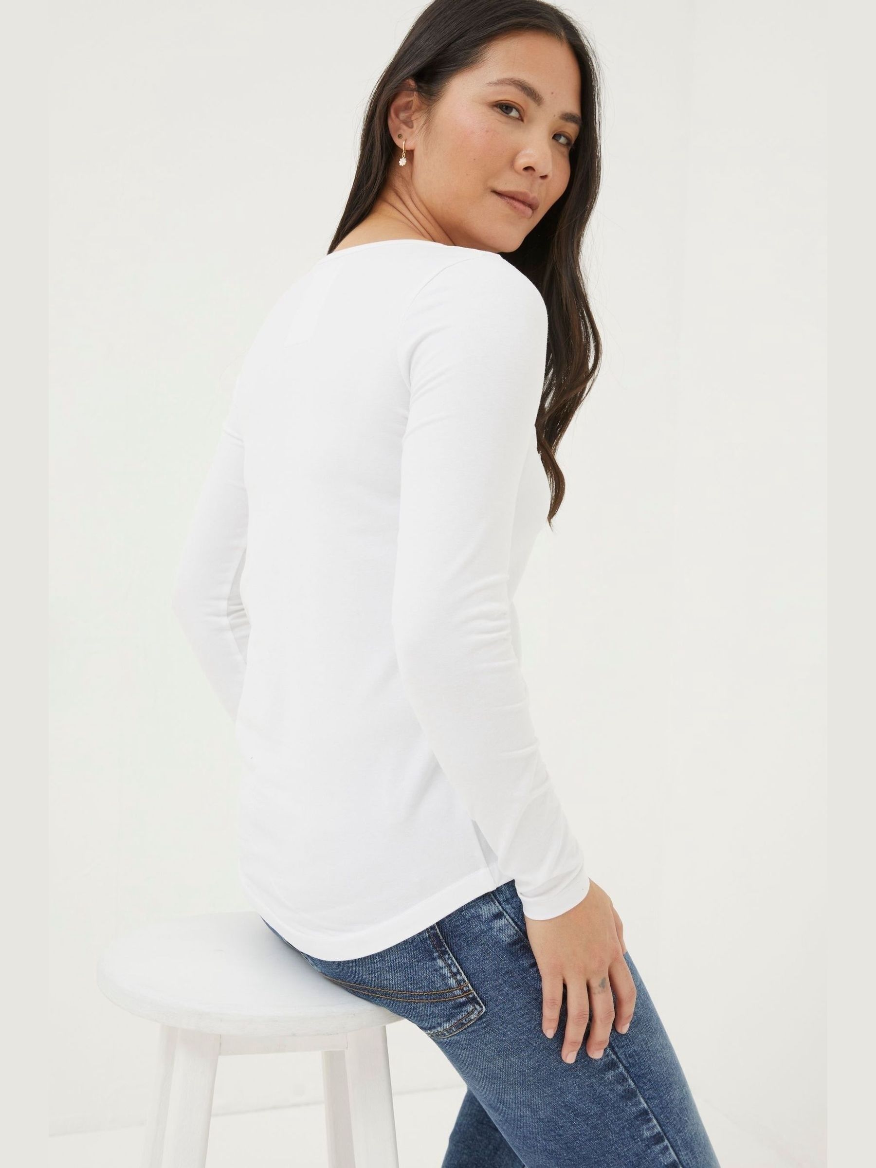 Bree White Long Sleeve T-Shirt - Image 2 of 4