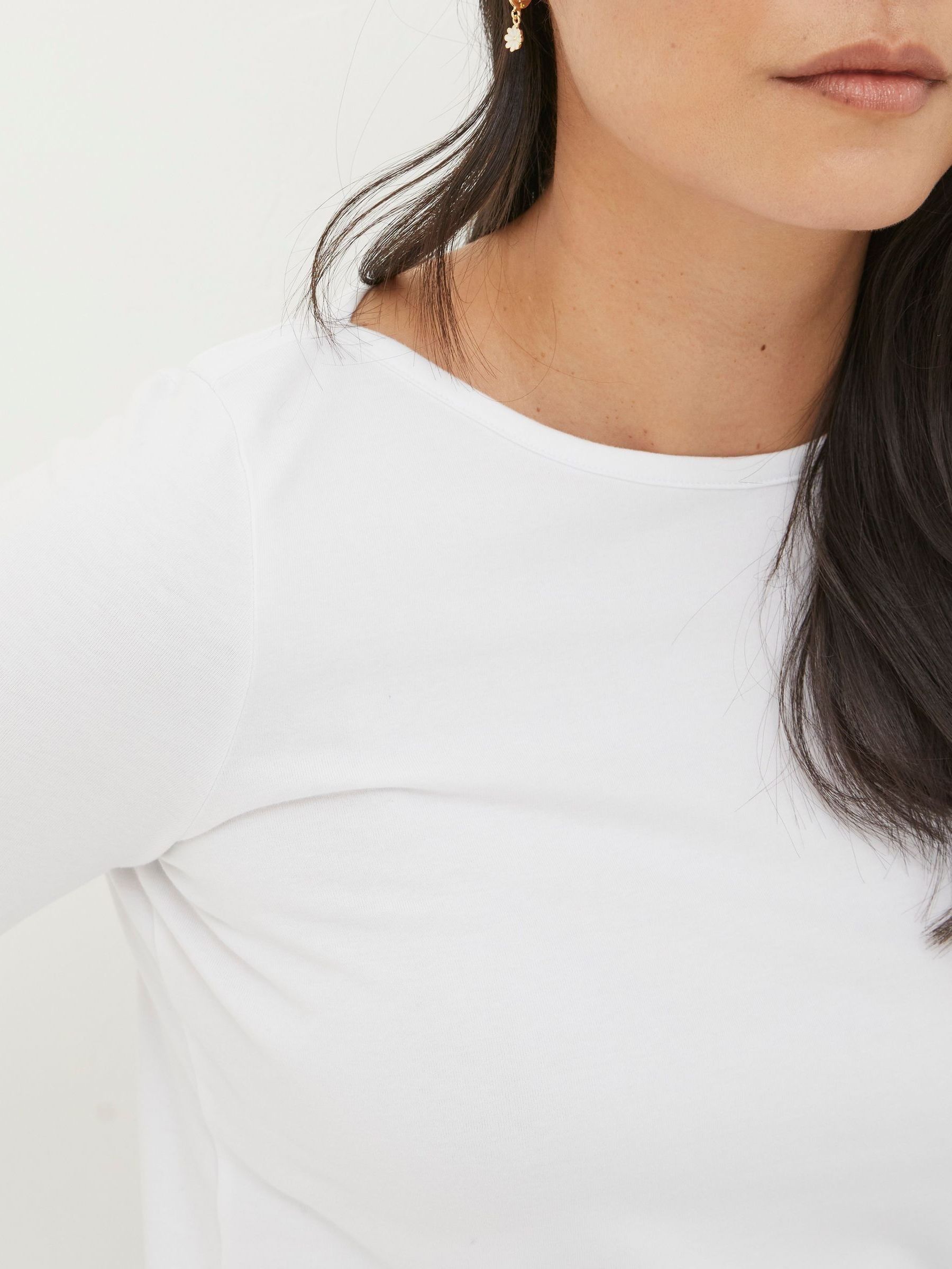 Bree White Long Sleeve T-Shirt - Image 3 of 4