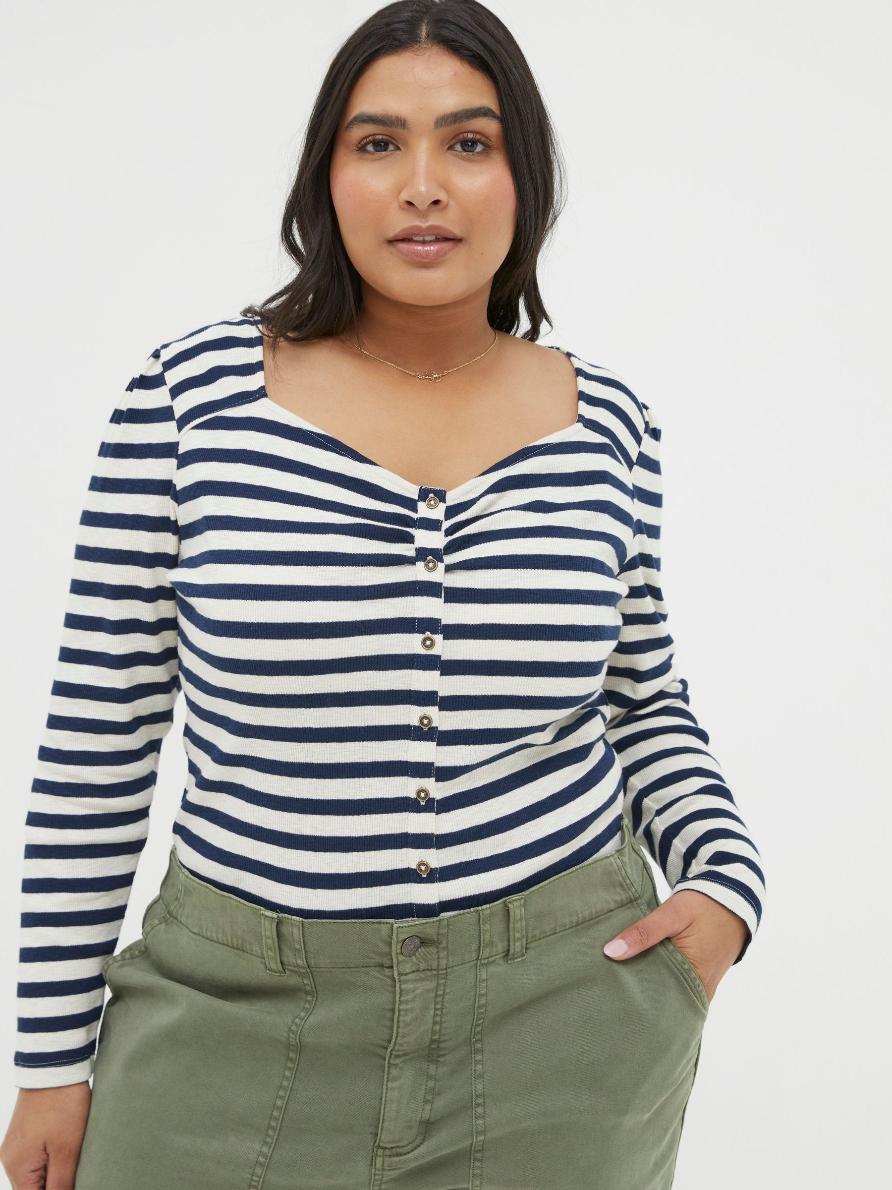 Blue Carly Stripe Top - Image 3 of 5