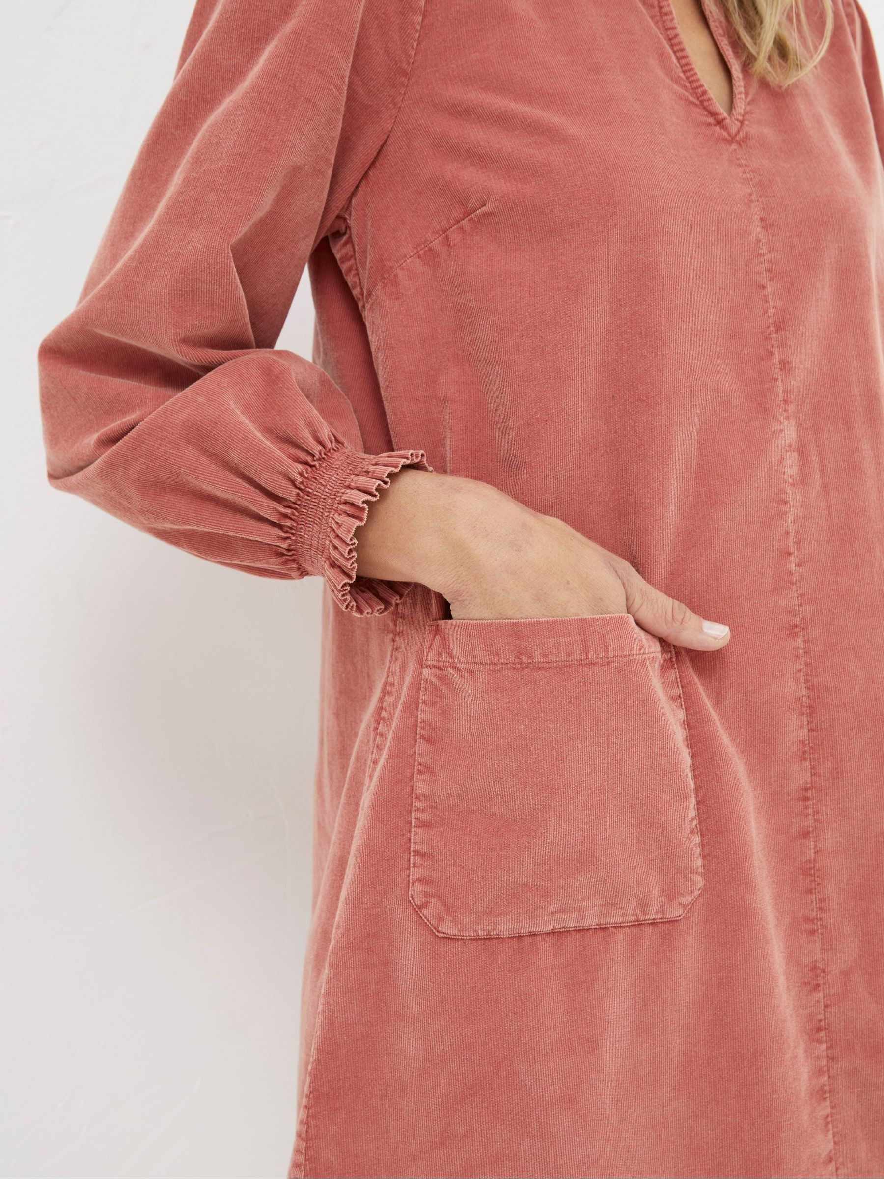 Orange Cord Tunic Dress - Image 4 of 5