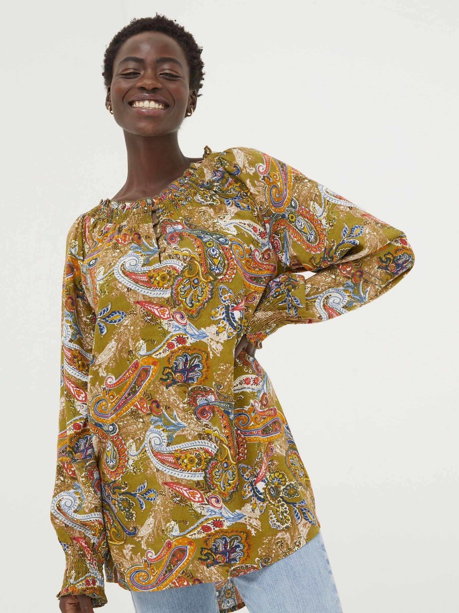 Green Prairie Paisley Tunic - Image 2 of 6