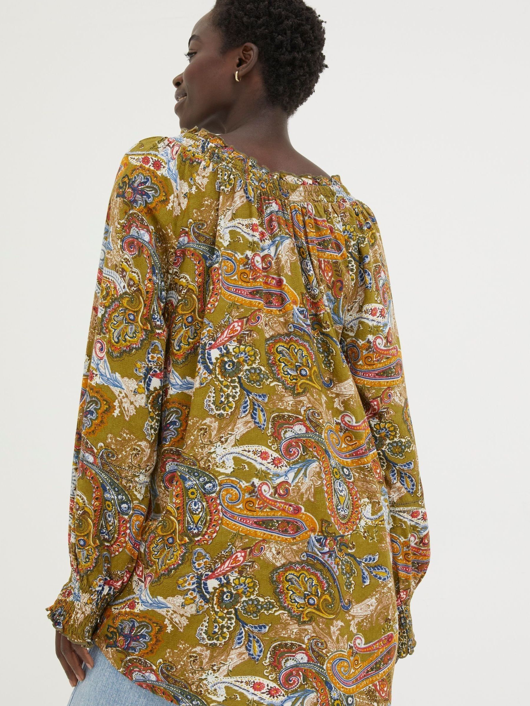 Green Prairie Paisley Tunic - Image 3 of 6