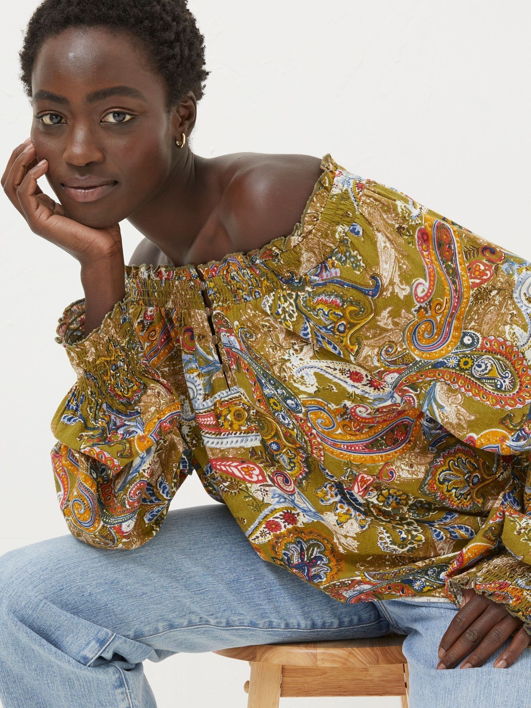 Green Prairie Paisley Tunic - Image 4 of 6