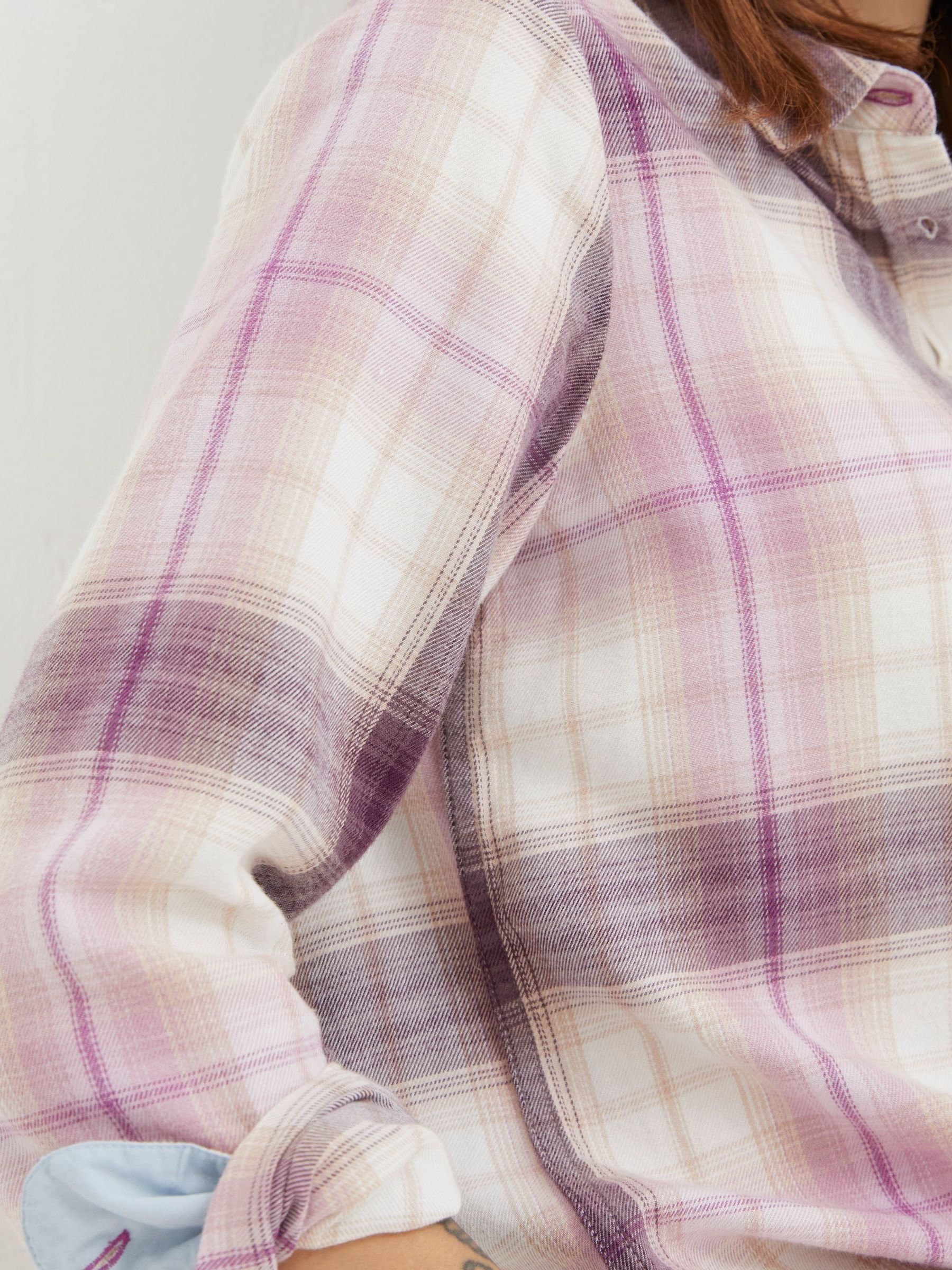 Olivia Purple Check Shirt - Image 3 of 4