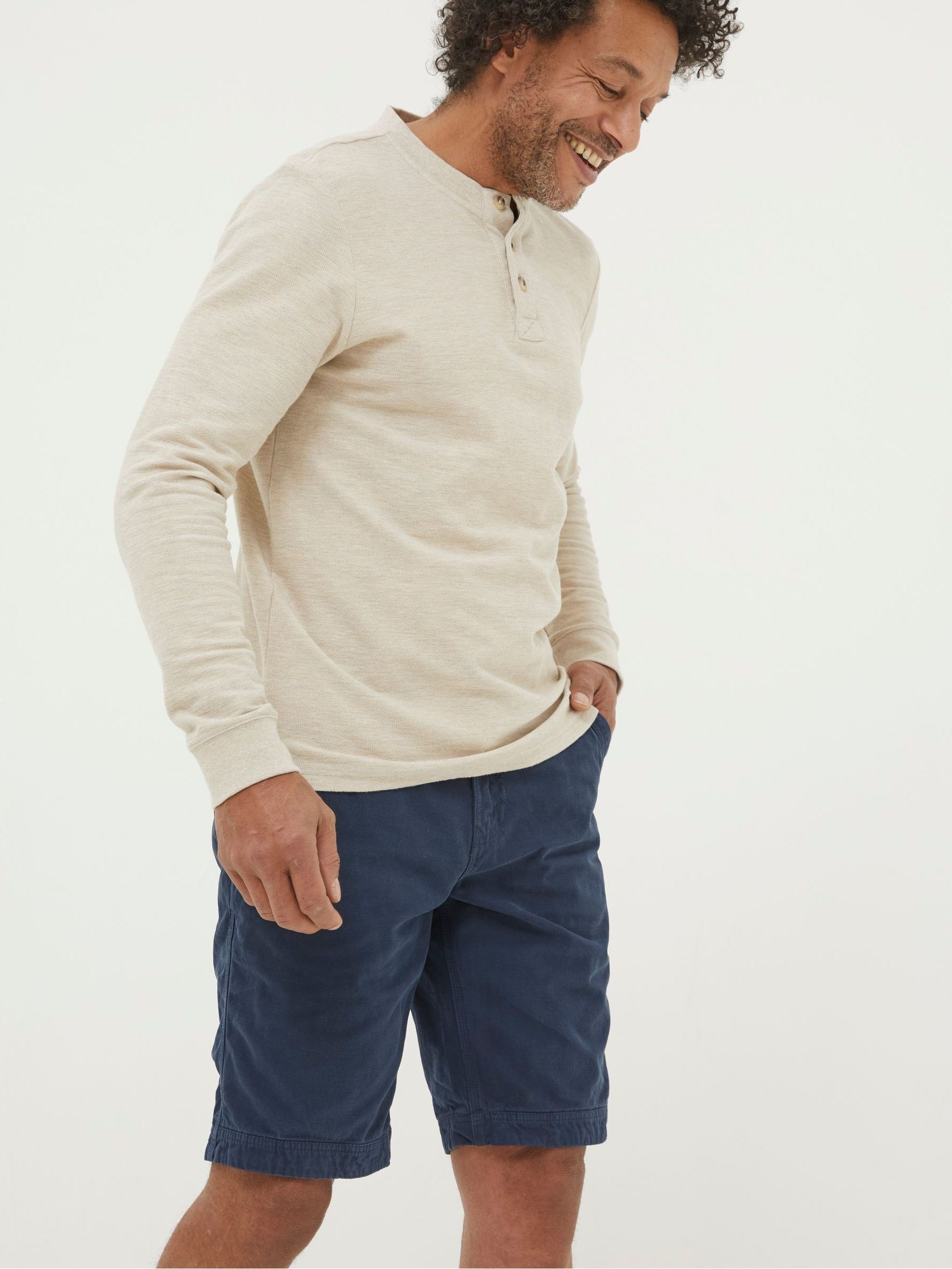 Cove Blue Flat Front Shorts - Image 1 of 4