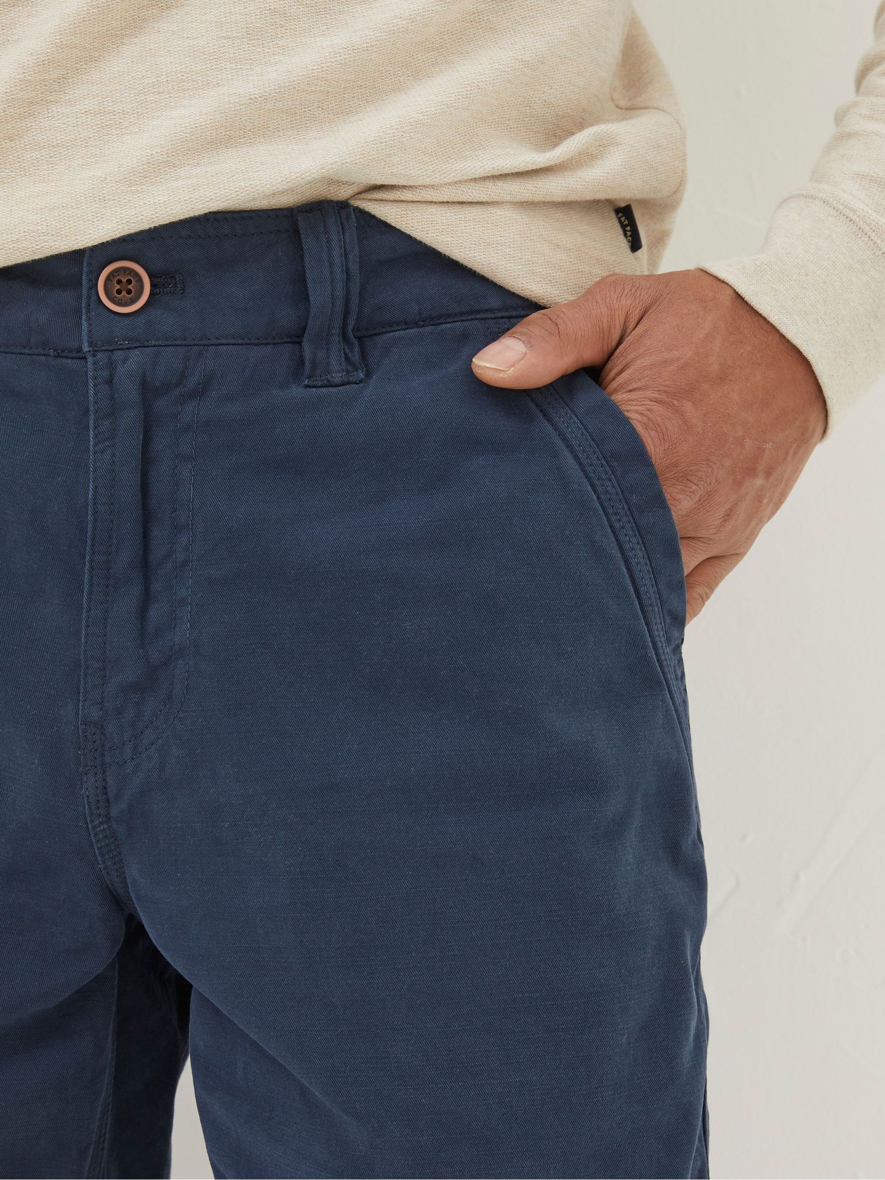 Cove Blue Flat Front Shorts - Image 3 of 4