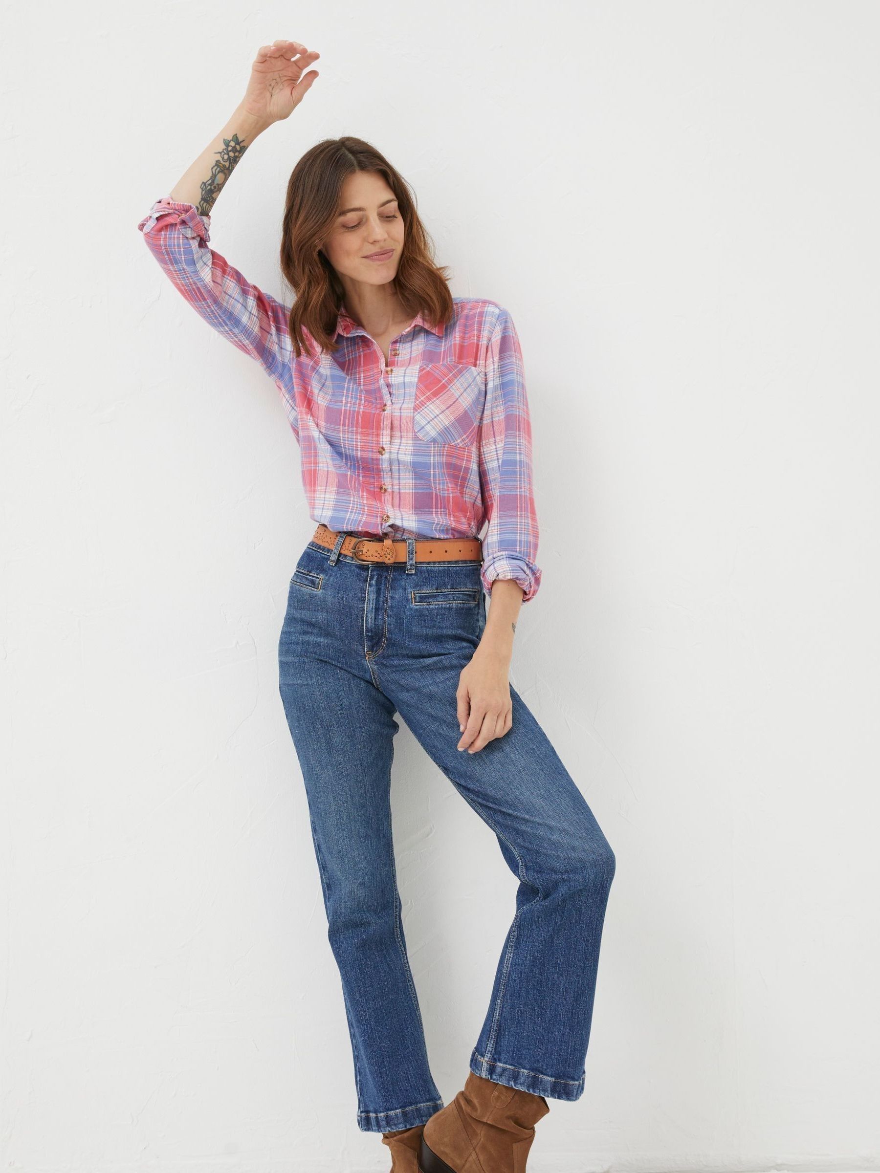 Blue Olivia Check Shirt - Image 3 of 5