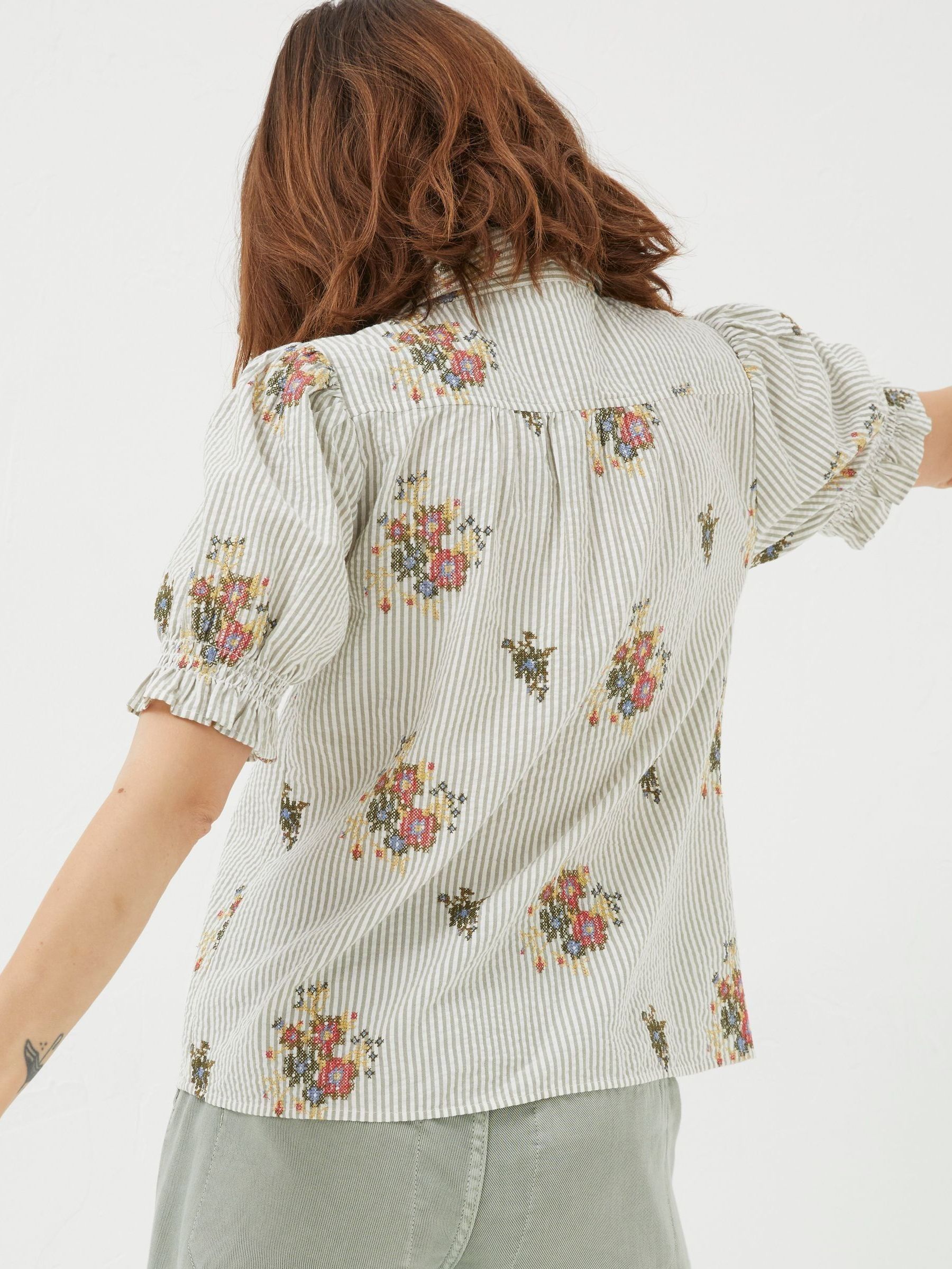 Natural Embroidered Shirt - Image 3 of 6