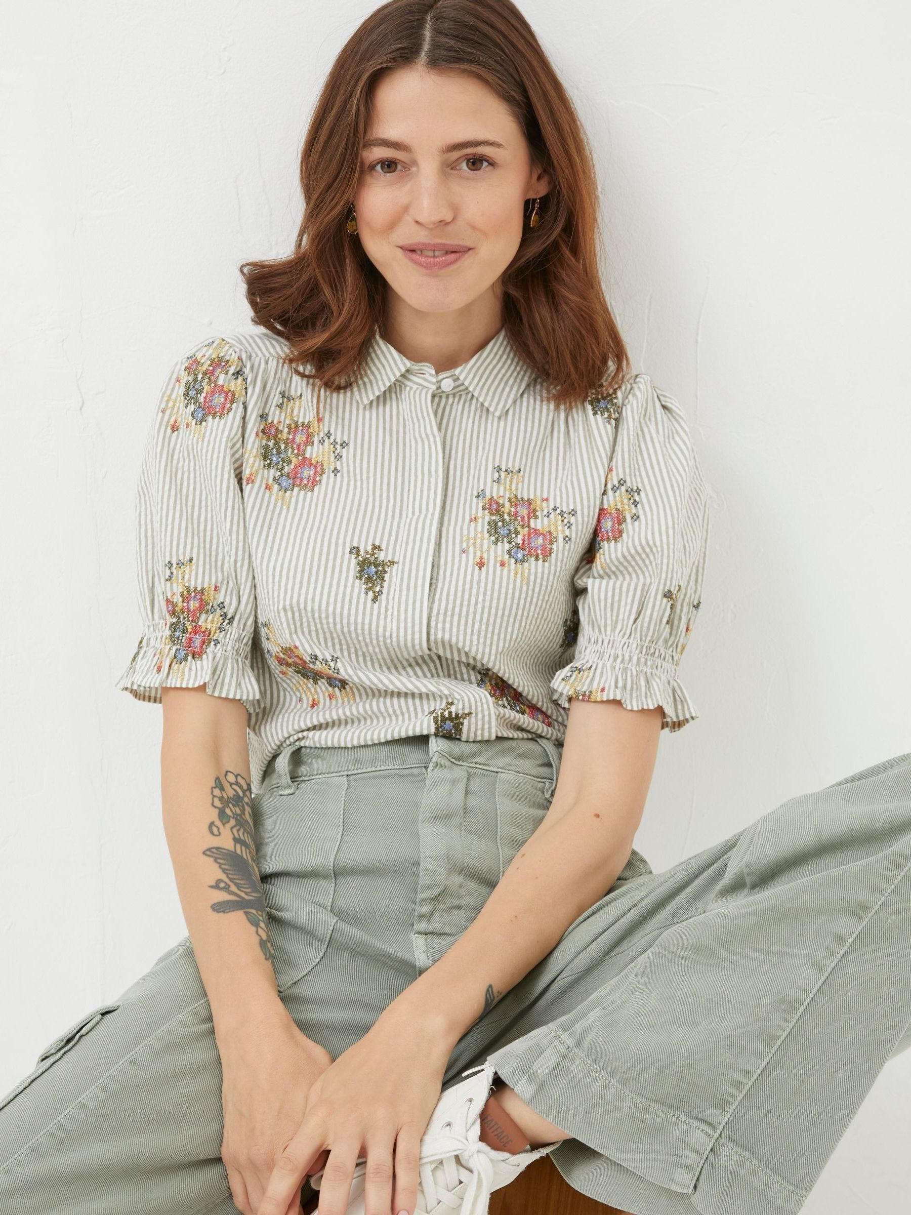 Natural Embroidered Shirt - Image 4 of 6