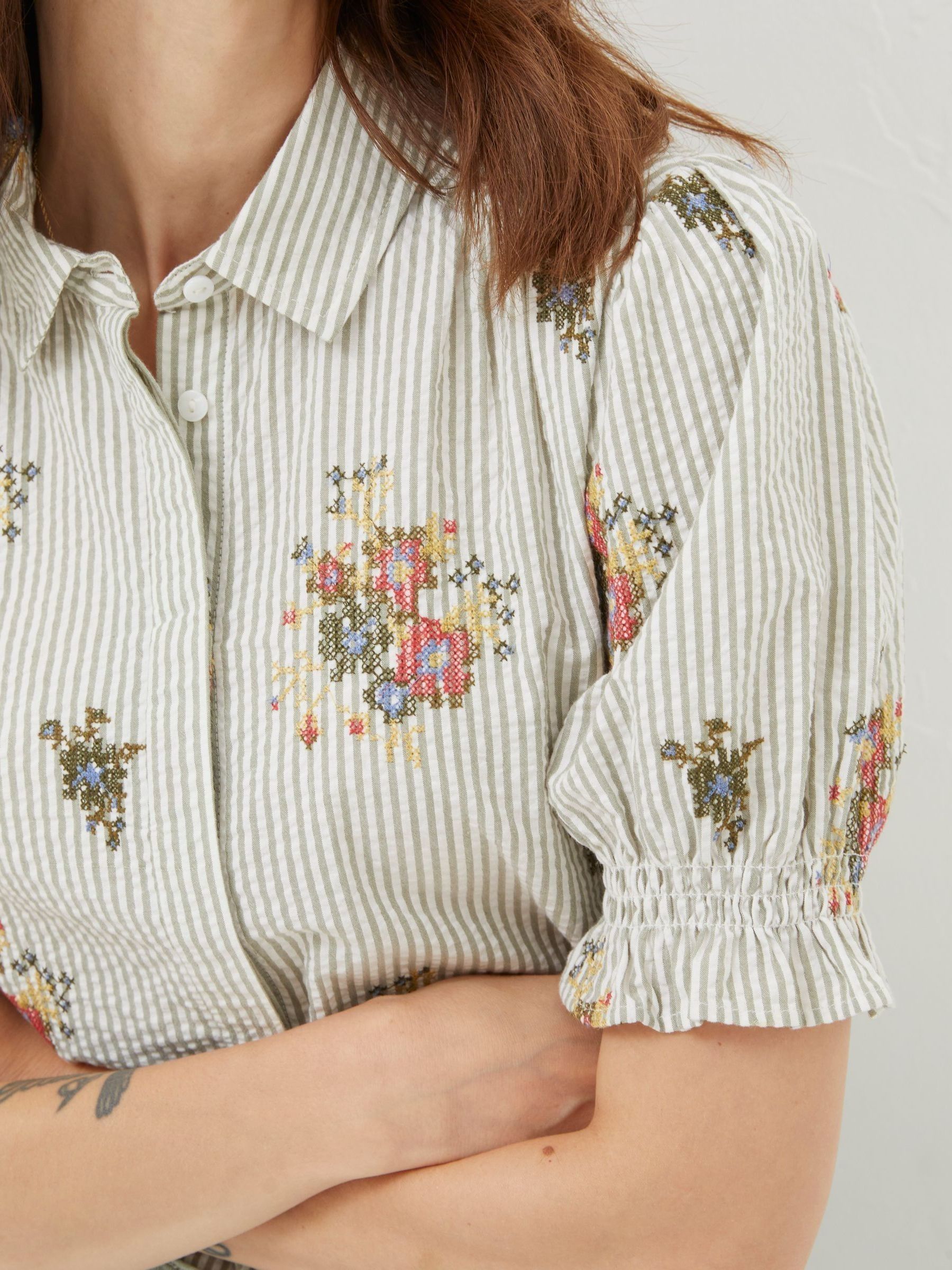 Natural Embroidered Shirt - Image 5 of 6