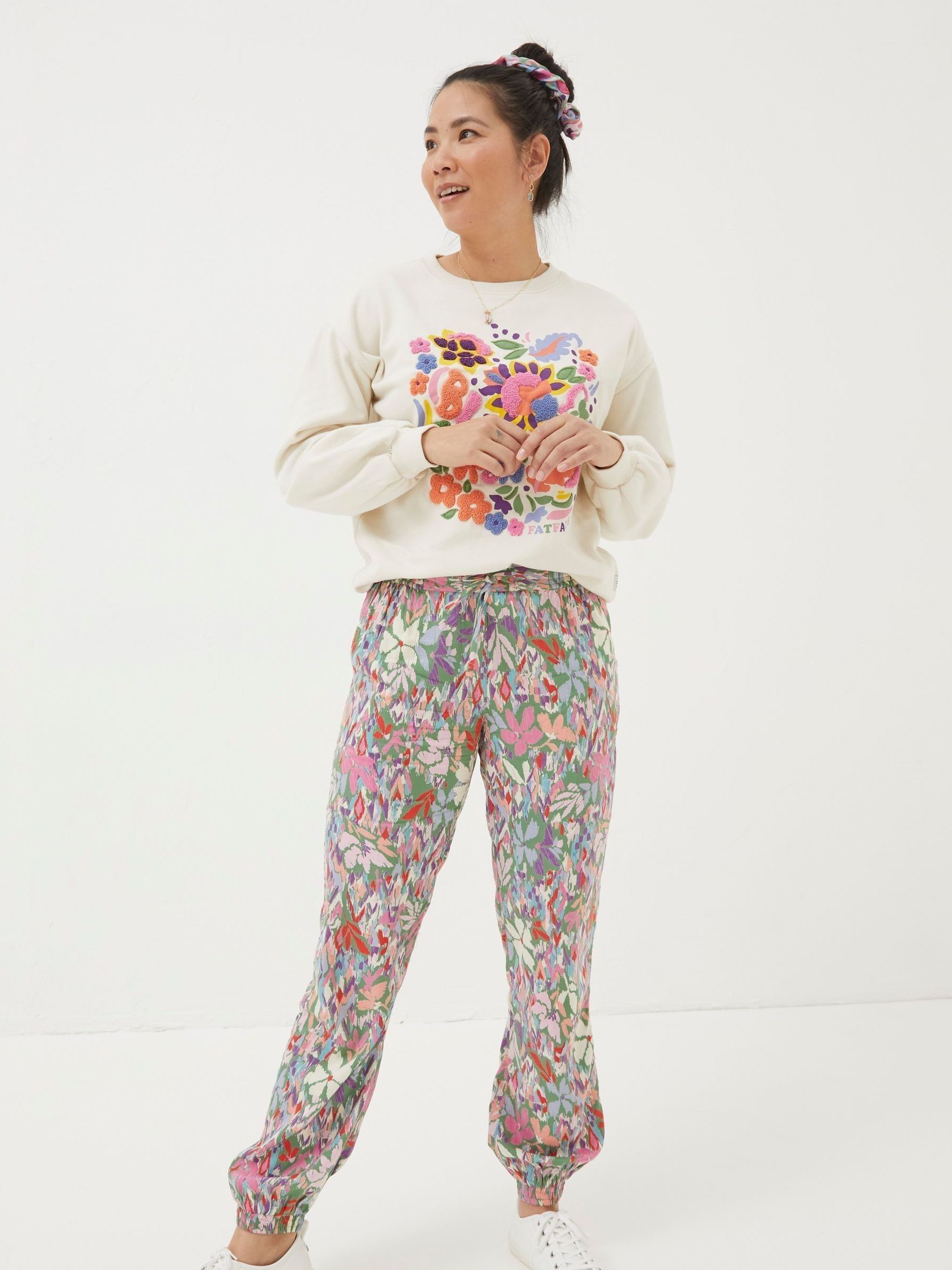 Lyme Multi Expressive Floral Trousers - Image 1 of 5