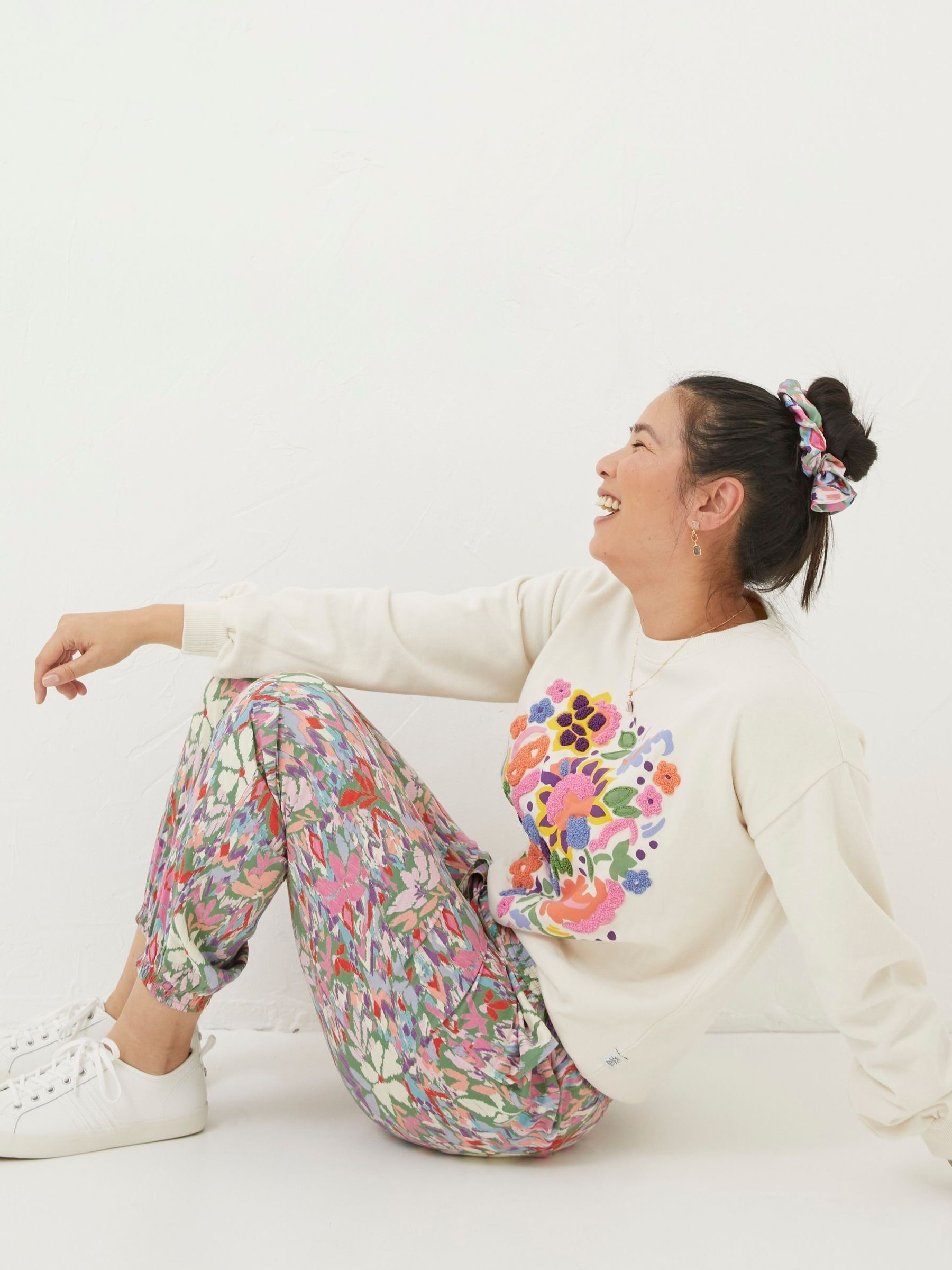Lyme Multi Expressive Floral Trousers - Image 3 of 5