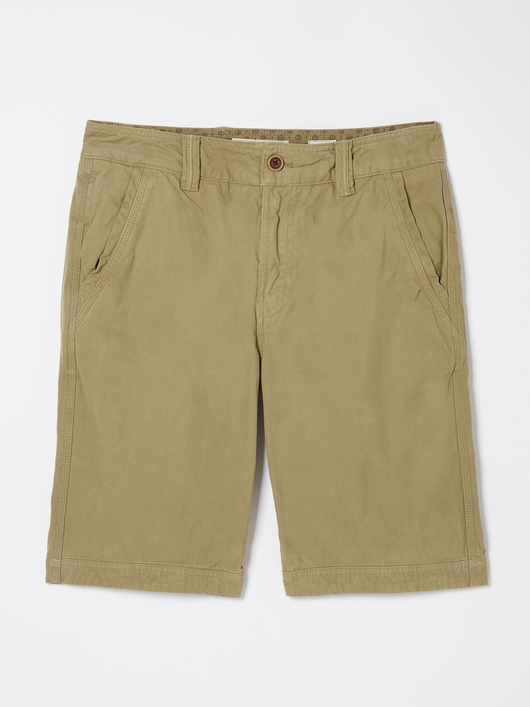 Cove Green Flat Front Shorts - Image 4 of 4
