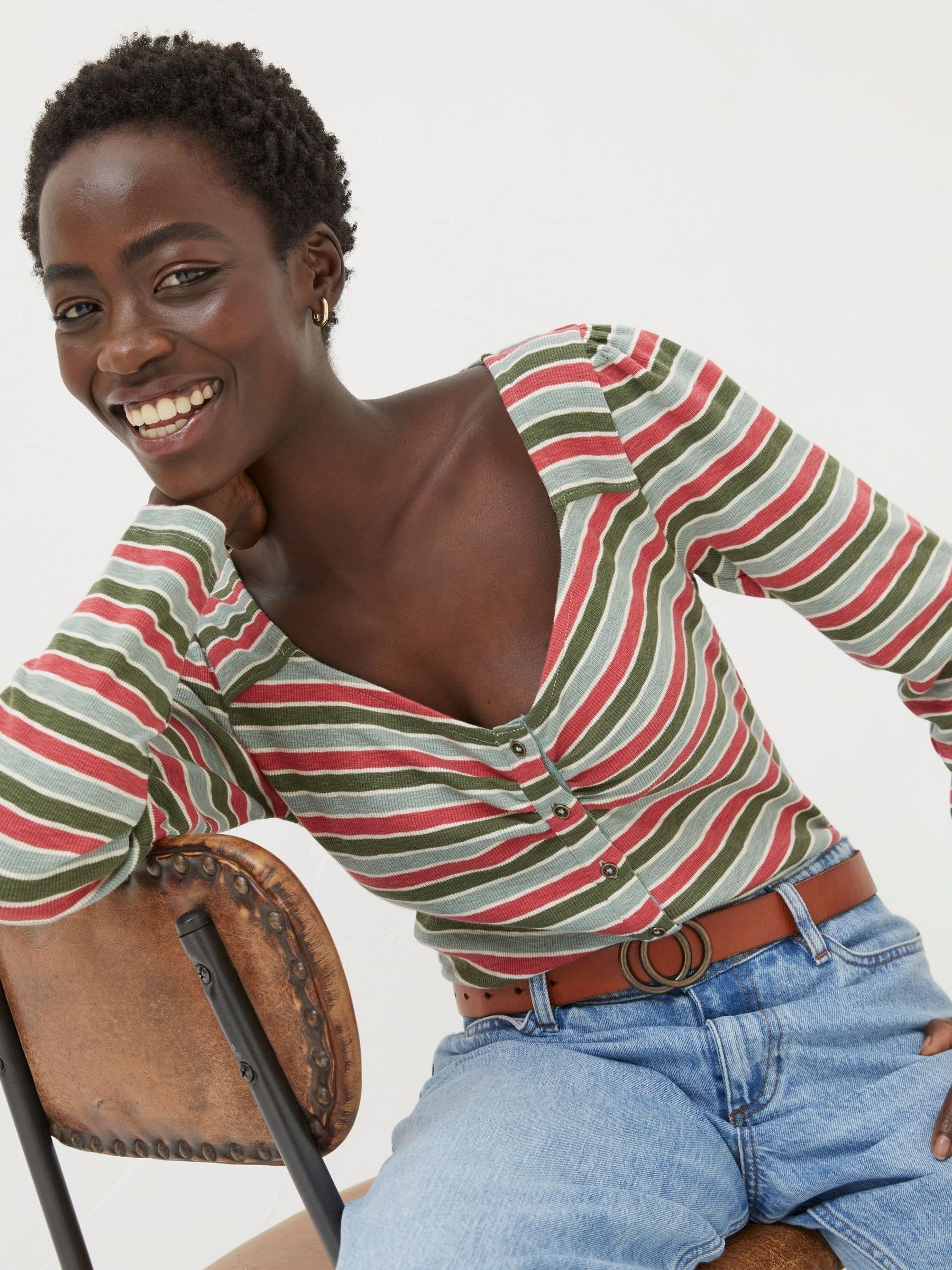 Green Stripe Top - Image 3 of 5