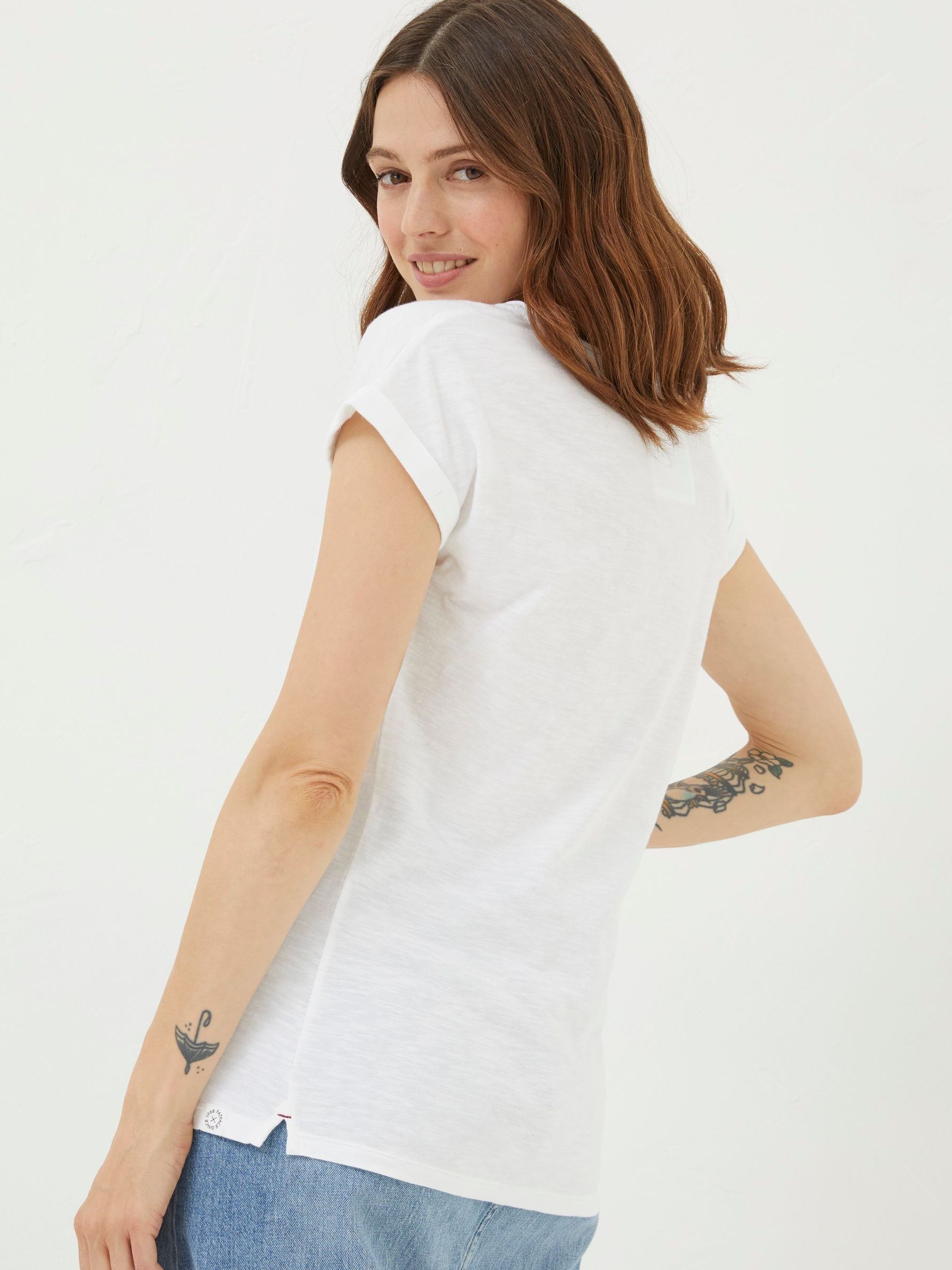 Ivy Organic Cotton White T-Shirt - Image 2 of 5