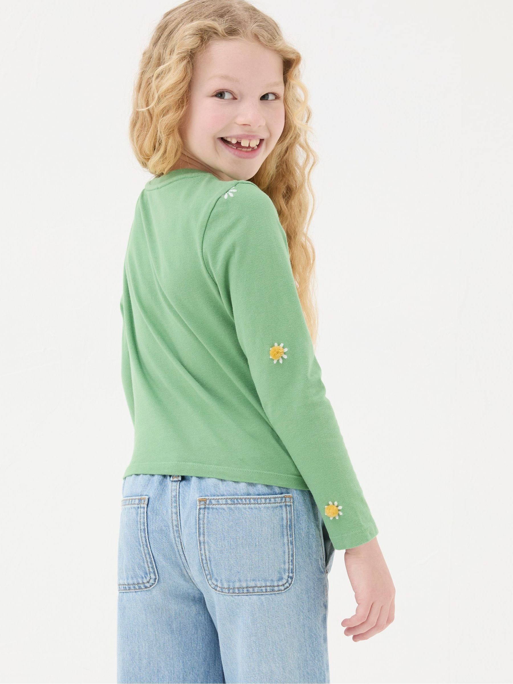 Green Flower Knot T-Shirt - Image 2 of 5