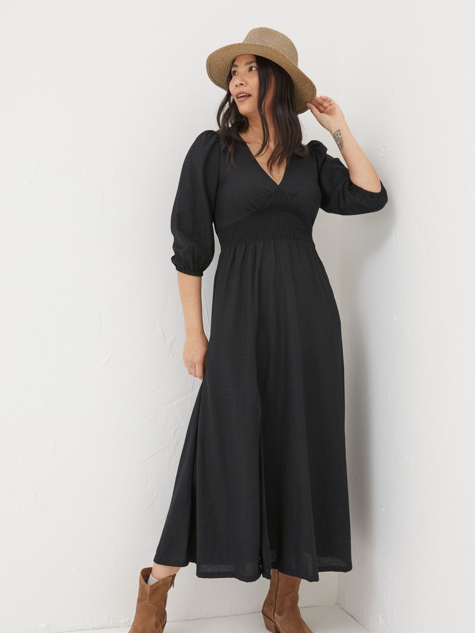 Black Rene Midi Dress - Image 2 of 7