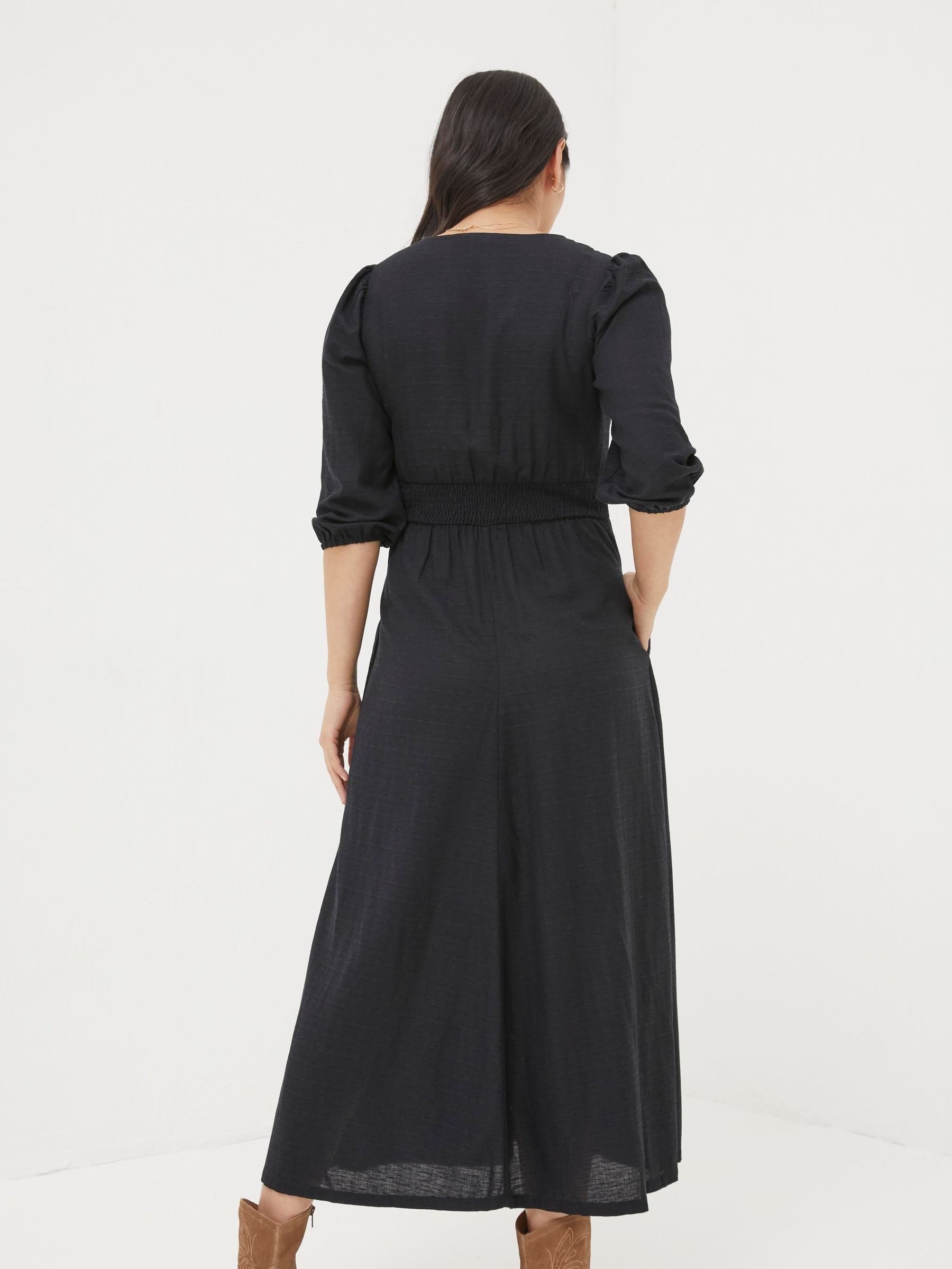 Black Rene Midi Dress - Image 3 of 7