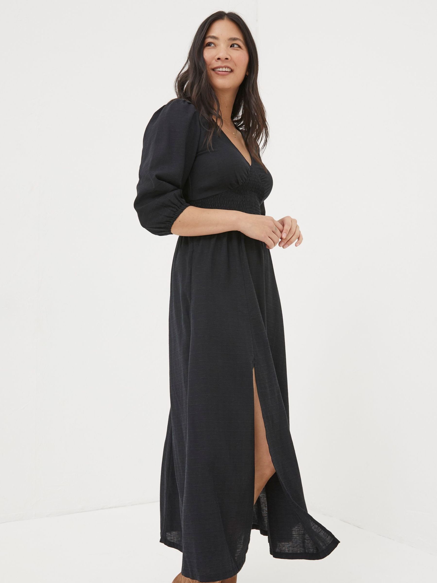Black Rene Midi Dress - Image 4 of 7