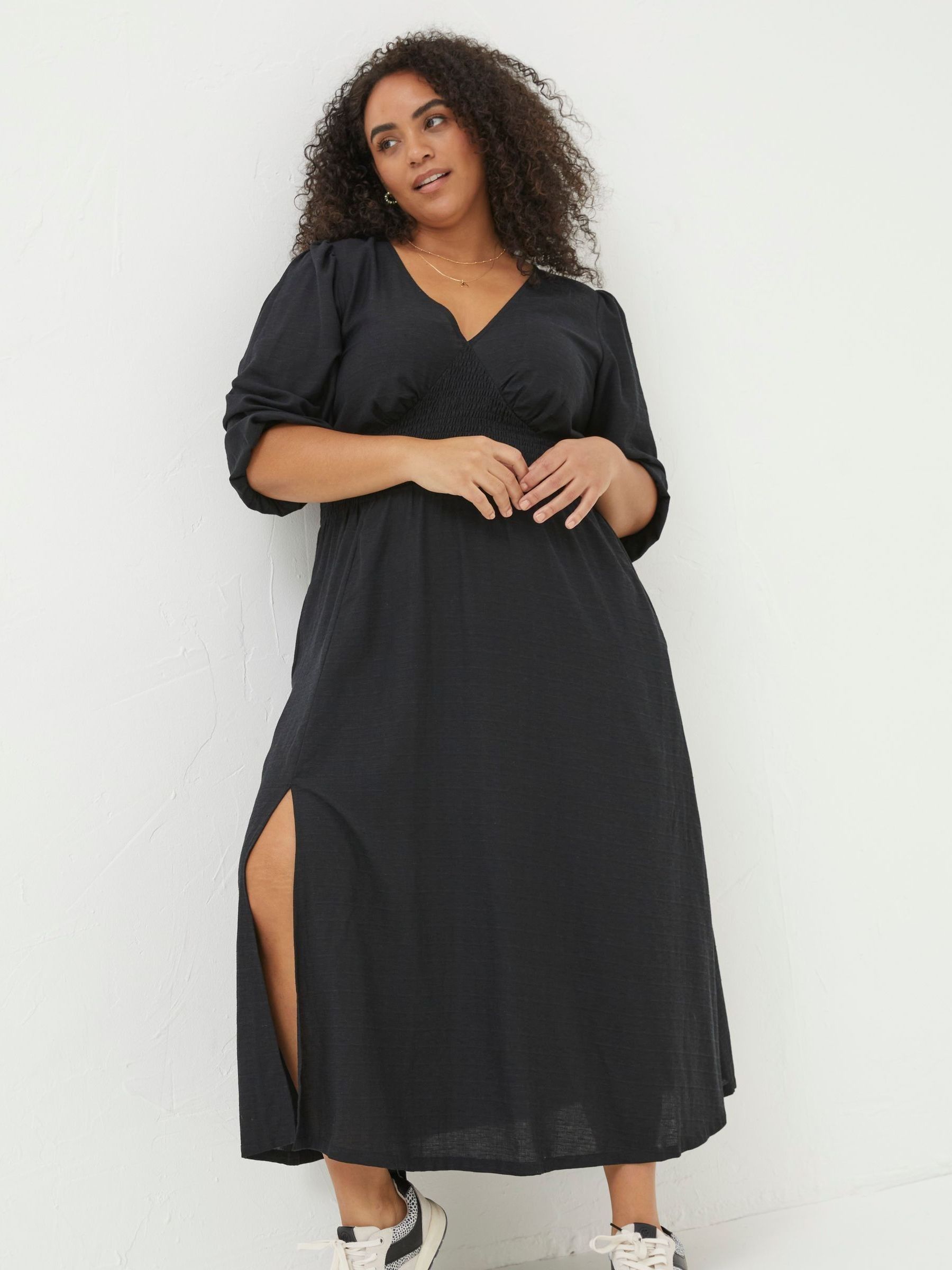 Black Rene Midi Dress - Image 6 of 7