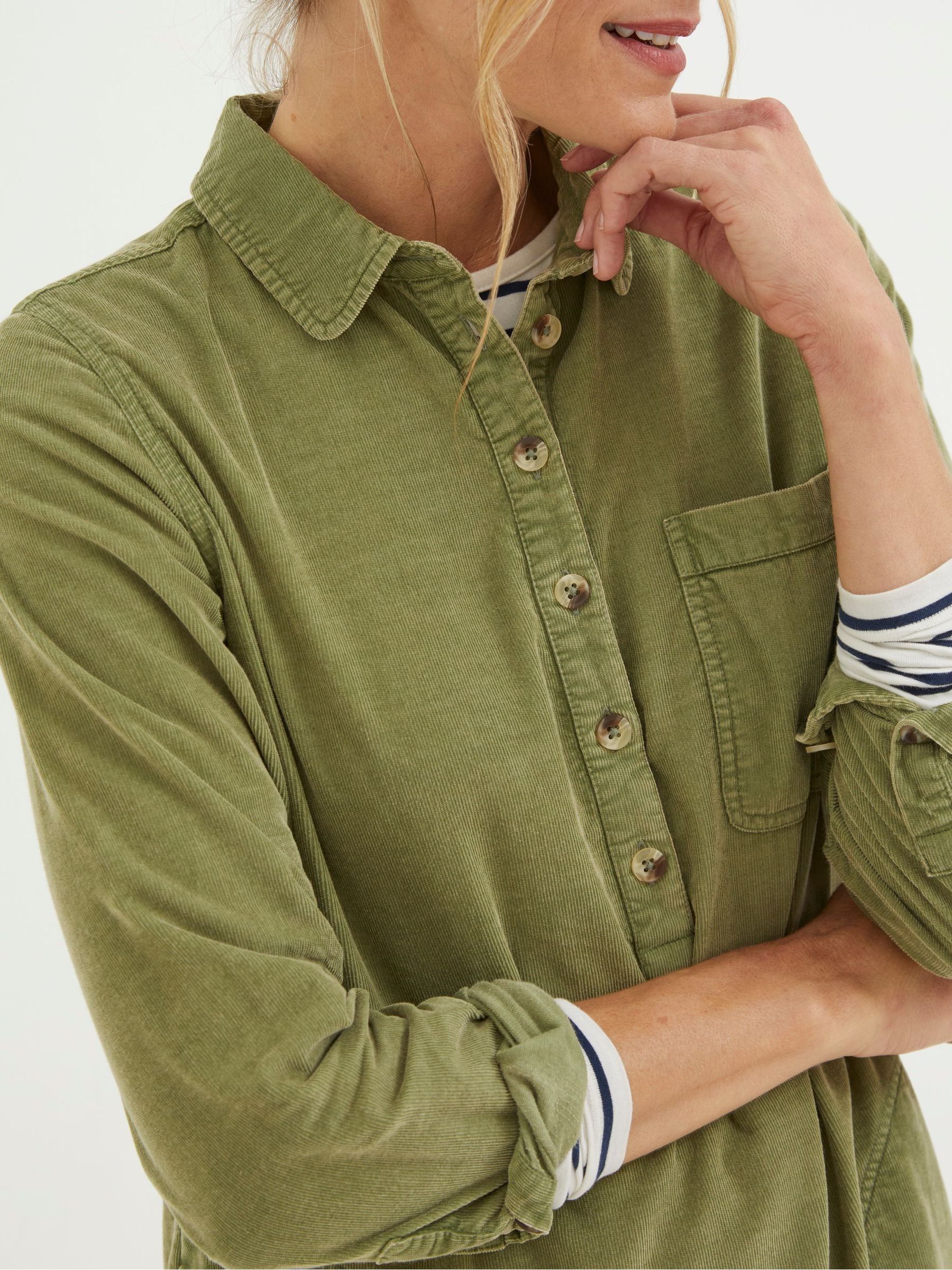 Green Micky Cord Tunic Dress - Image 5 of 6