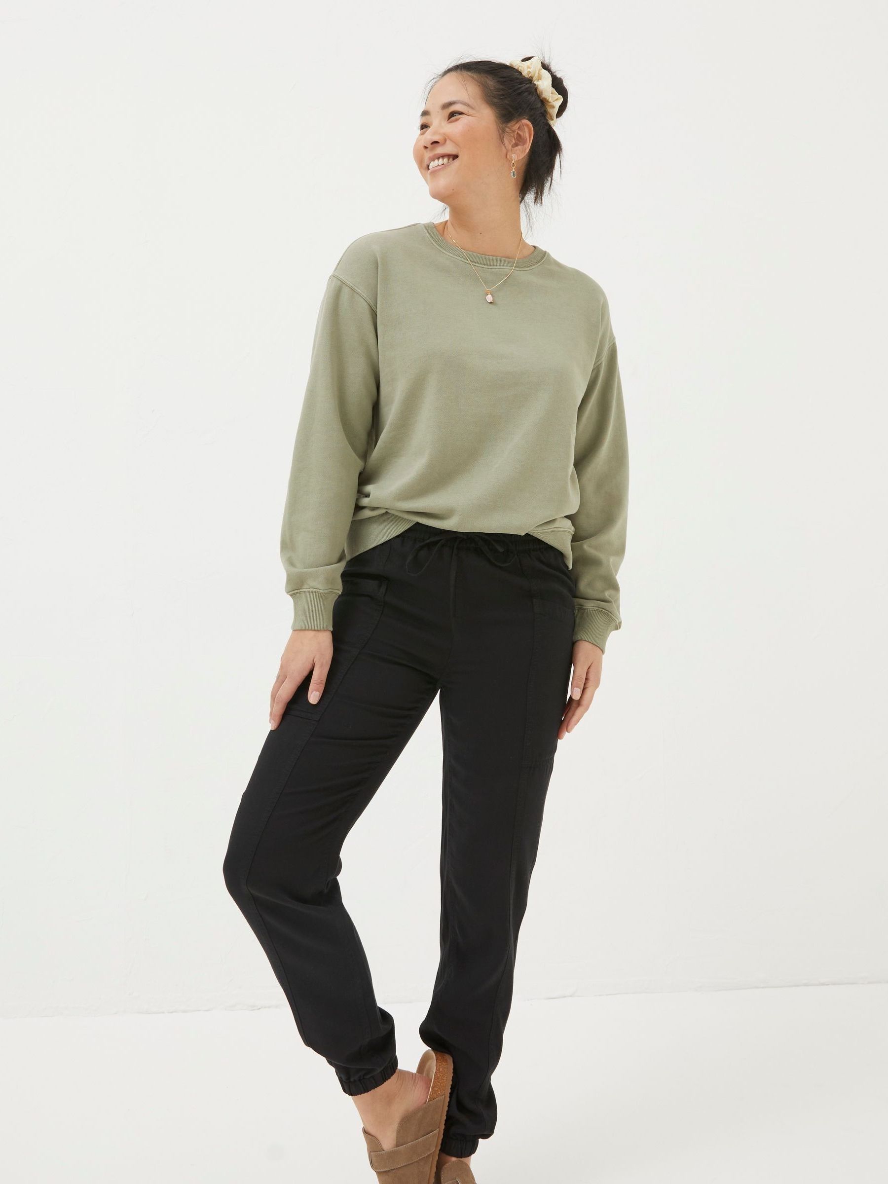 Lyme Black Cargo Cuffed Joggers - Image 4 of 6