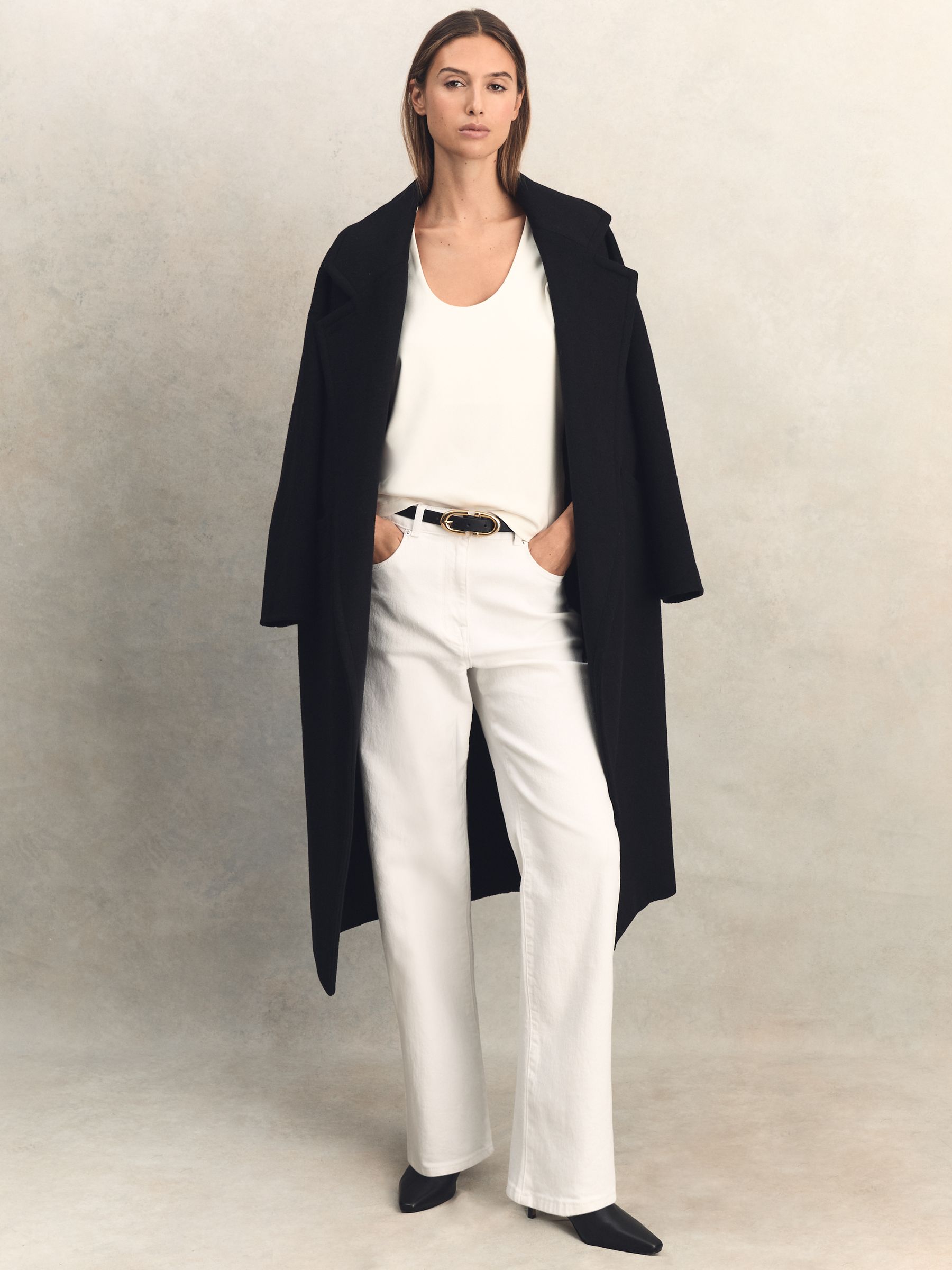 Scoop Neck Vest in Ivory - Image 3 of 6