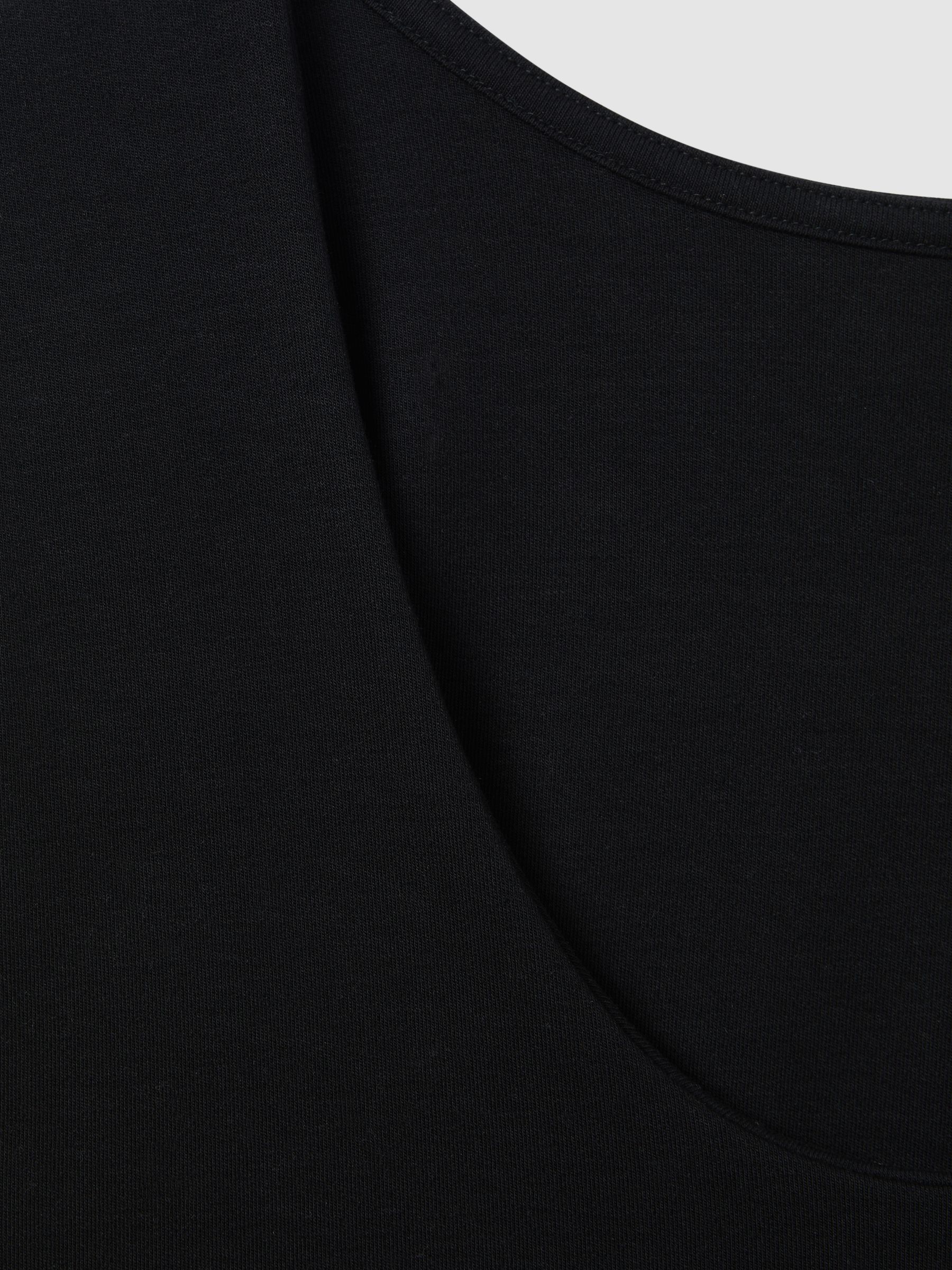 Scoop Neck Vest in Black - Image 6 of 6
