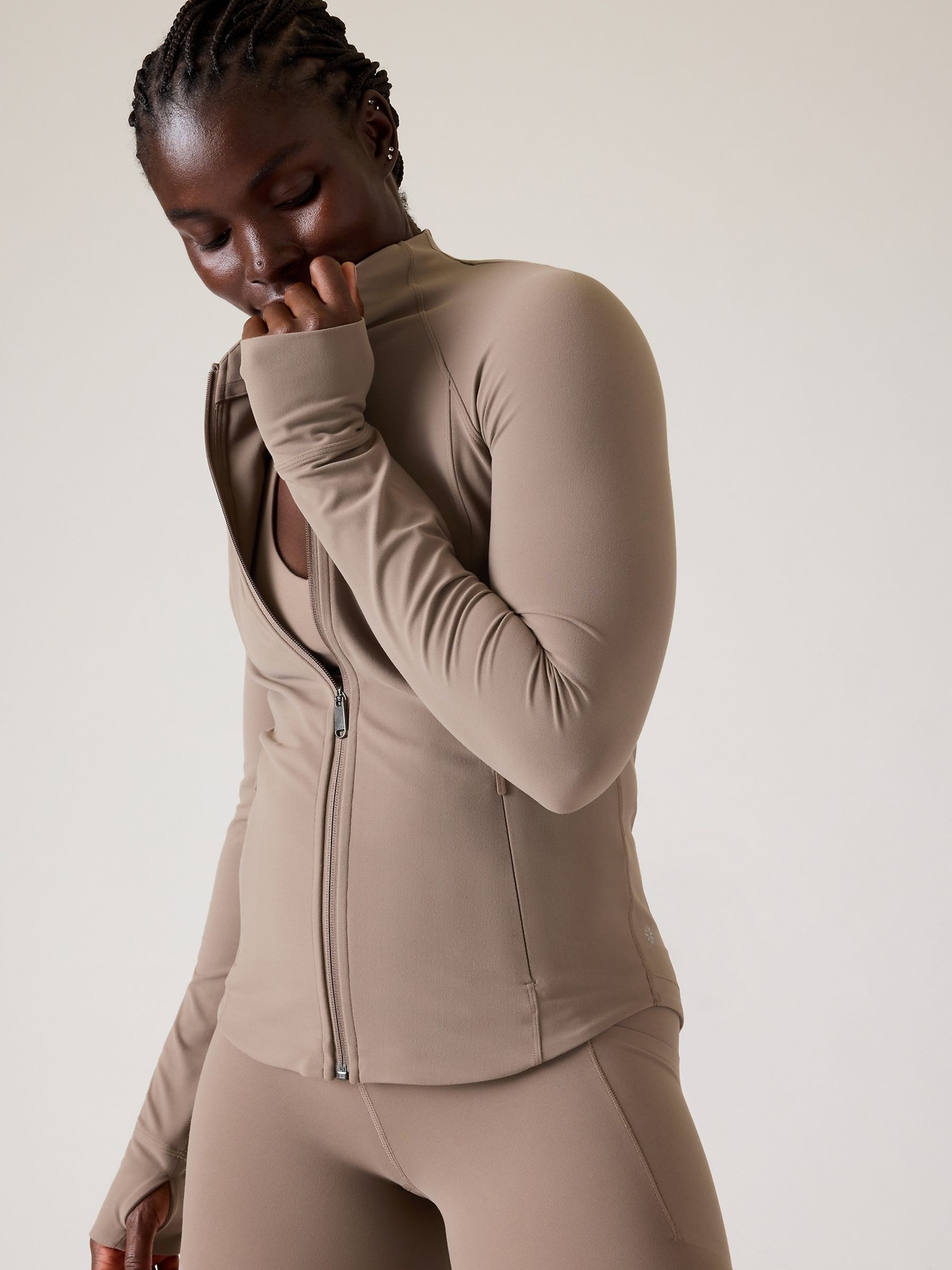 Athleta Beige Salutation Jacket - Image 1 of 5