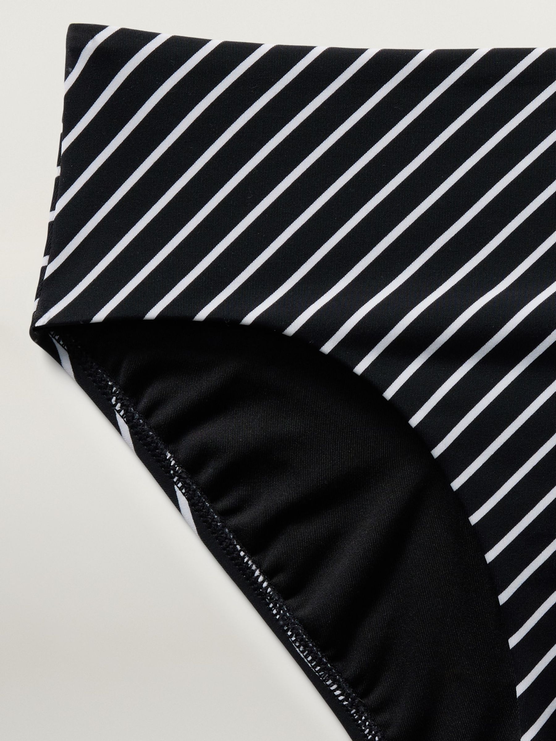 Athleta Black/White Stripe Clean Full Swim Bottom Bikini - Image 4 of 4