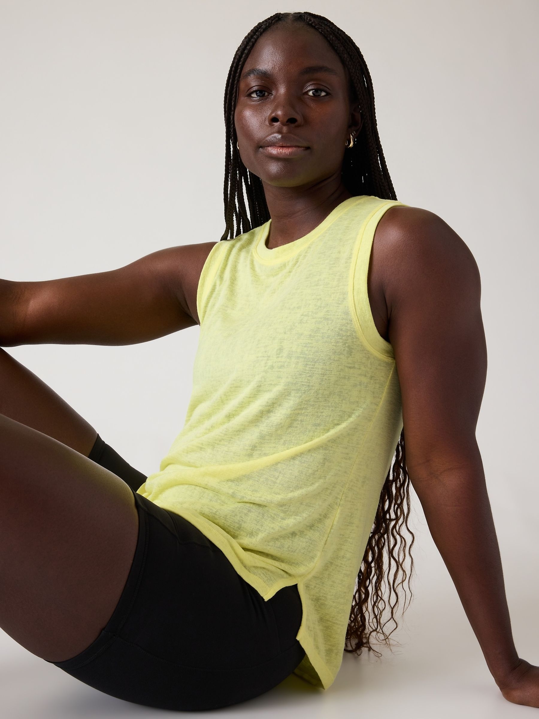Athleta Yellow Breezy Tank Top - Image 3 of 5