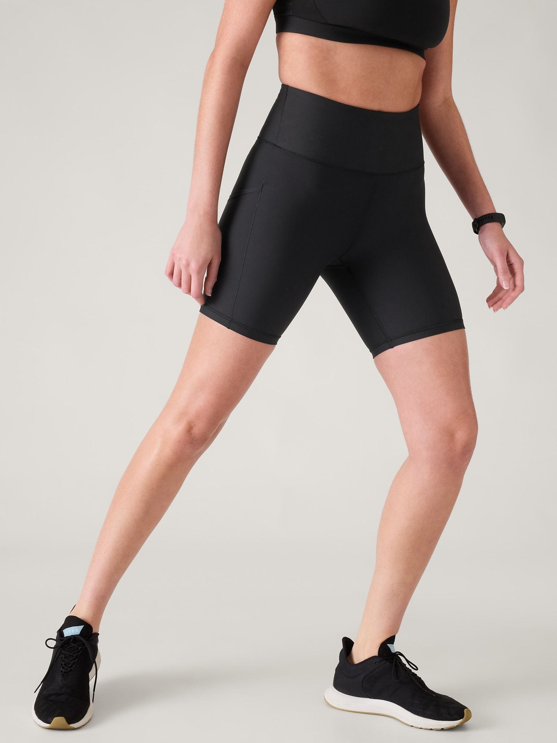 Athleta Black Interval High Waisted 7" Pocket Short - Image 3 of 4