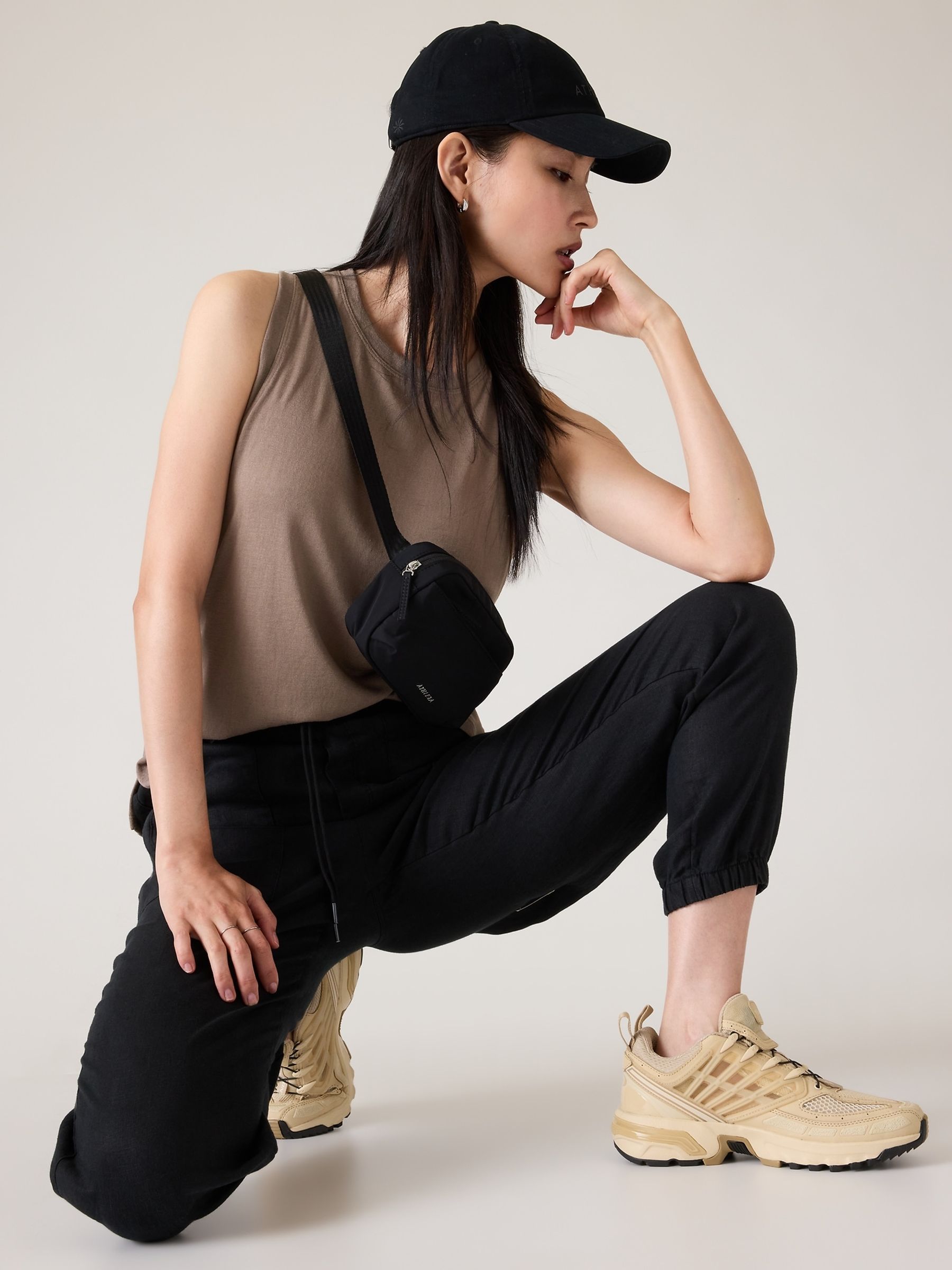 Athleta Brown Breezy Tank Top - Image 4 of 5