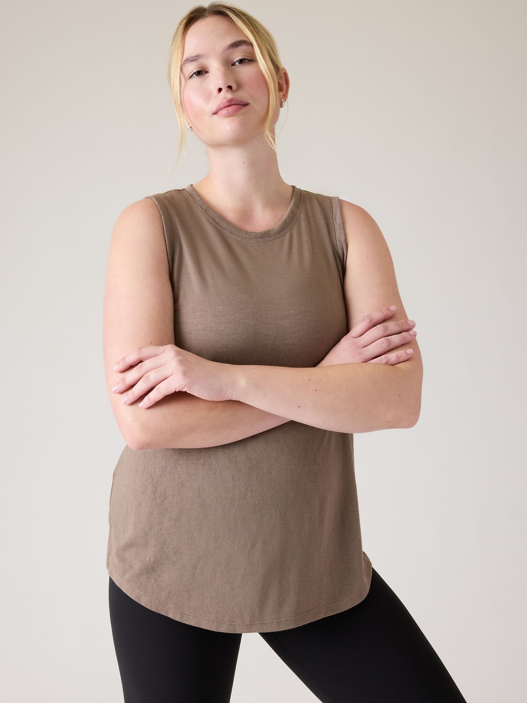 Athleta Brown Breezy Tank Top - Image 5 of 5