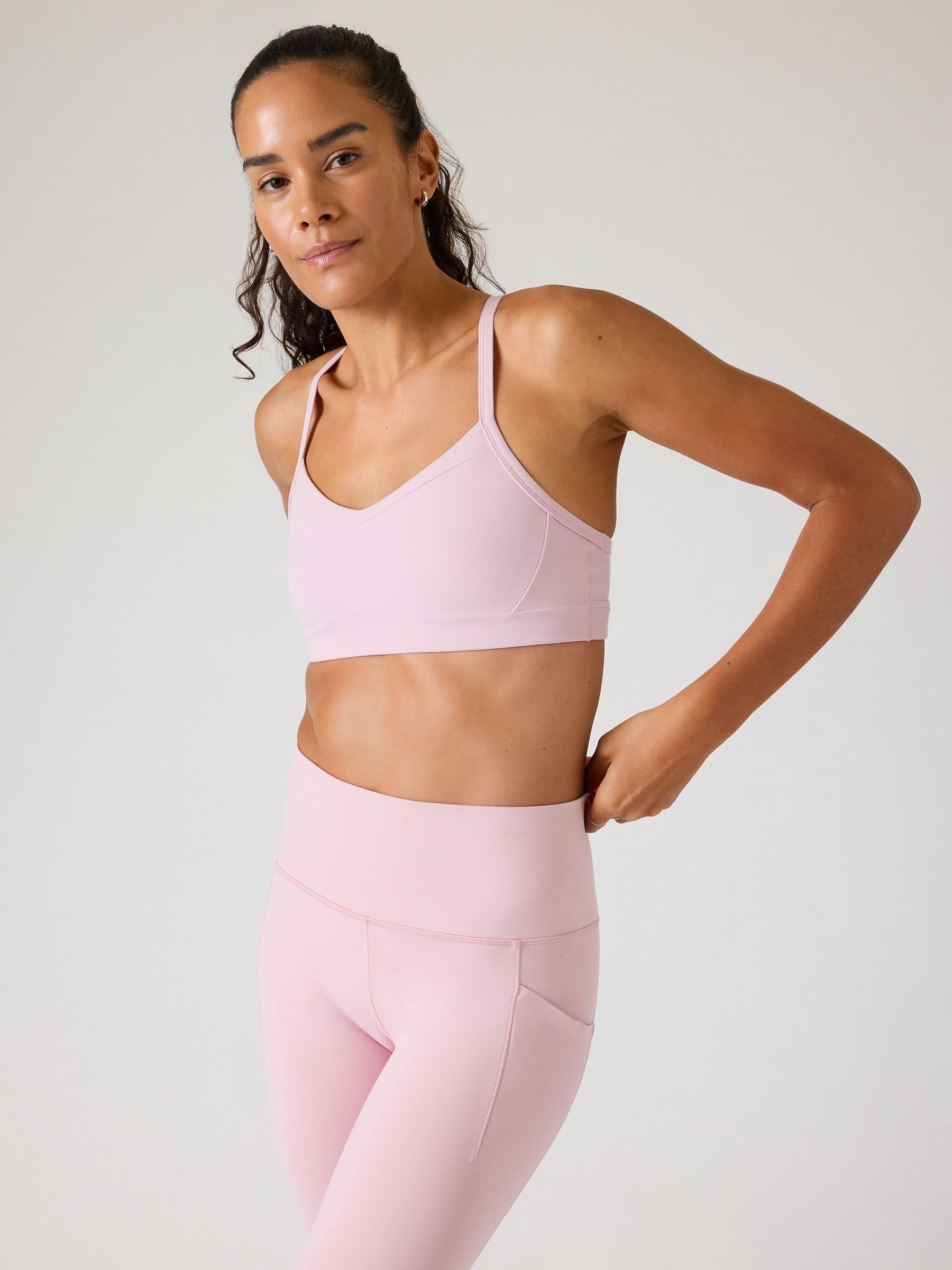 Athleta Pink A-C Cup Vital Sports Bra - Image 1 of 1