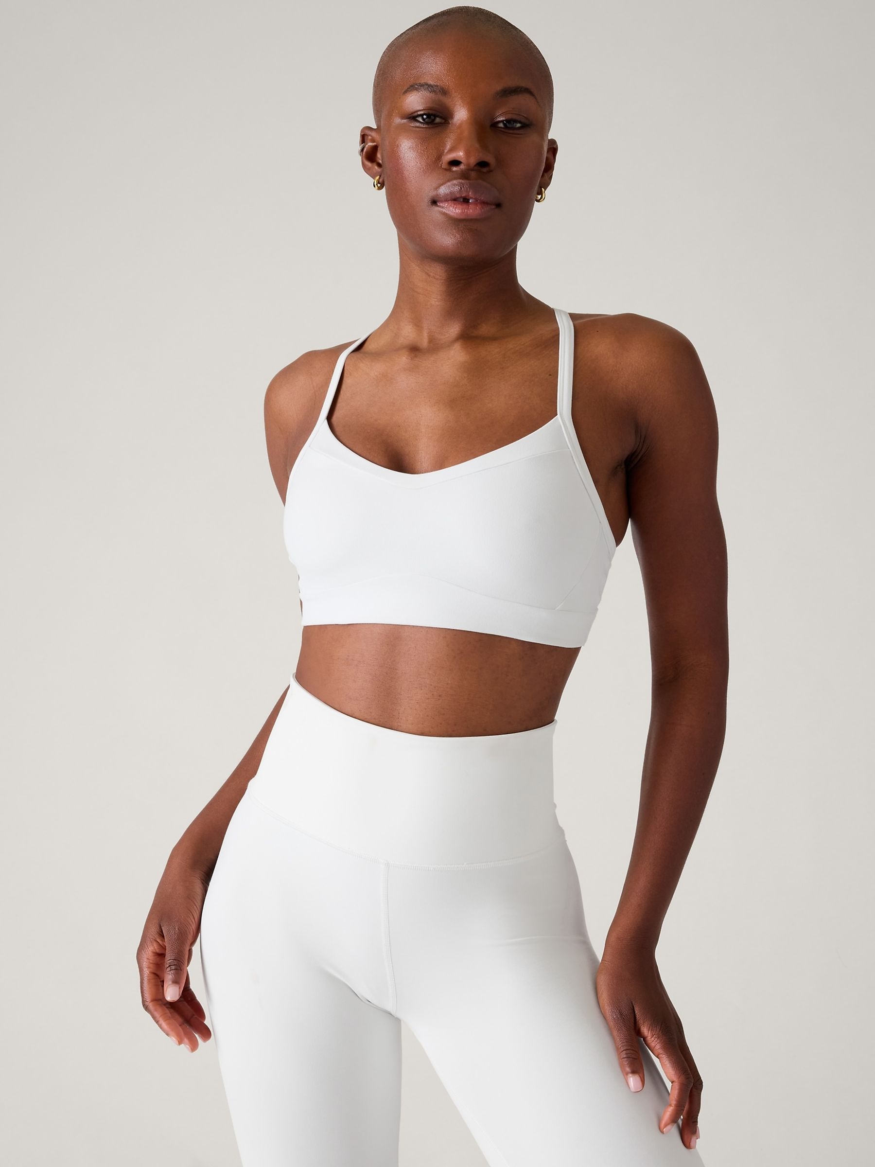 Athleta White A-C Cup Vital Sports Bra - Image 1 of 5