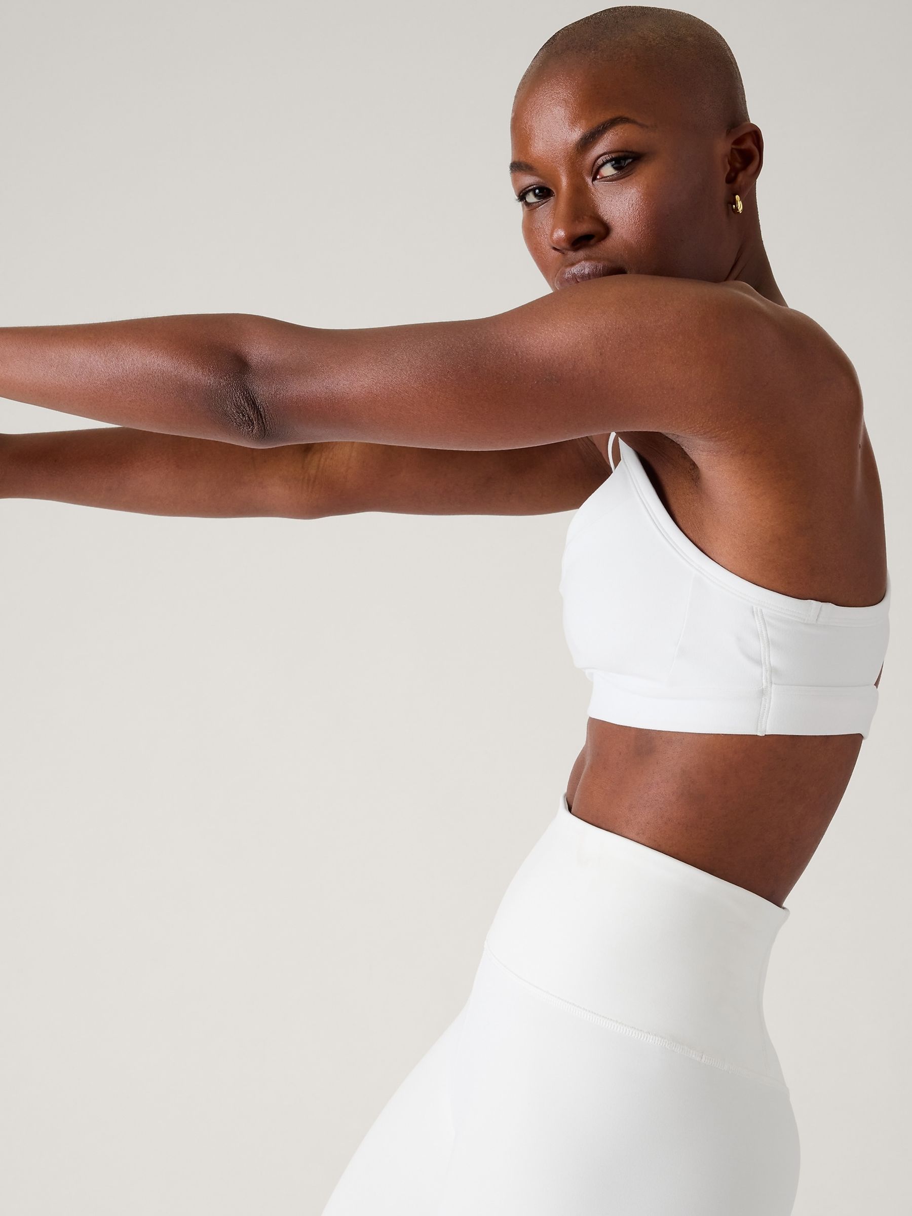 Athleta White A-C Cup Vital Sports Bra - Image 3 of 5