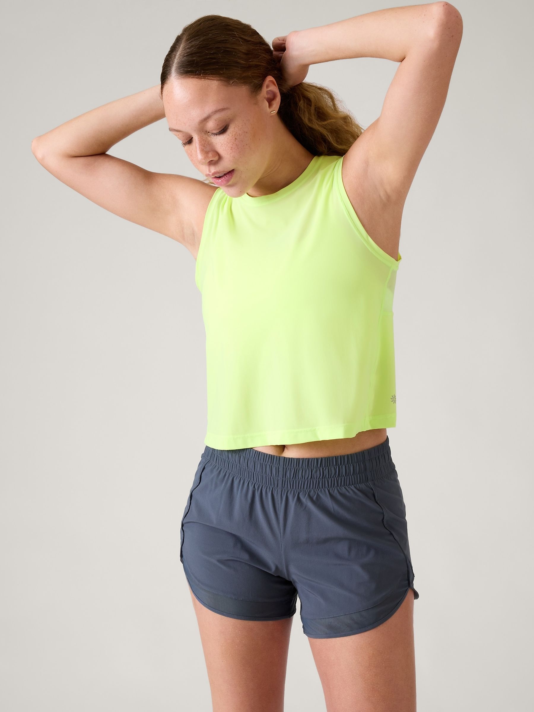 Athleta Green Ultimate Muscle Tank Top - Image 1 of 5